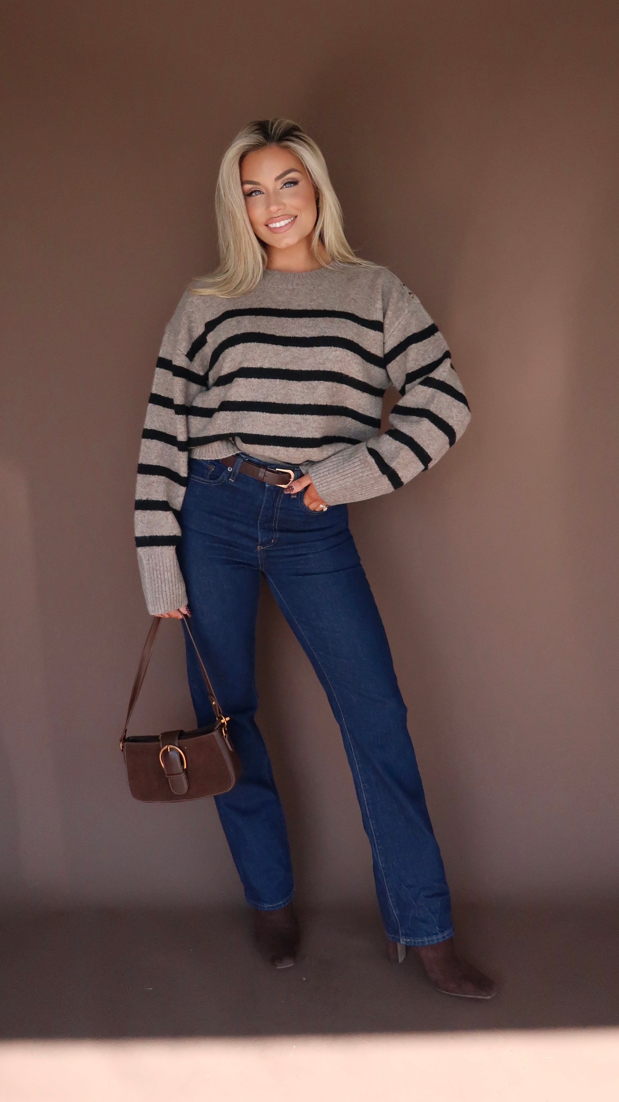 ROWAN STRIPED SWEATER