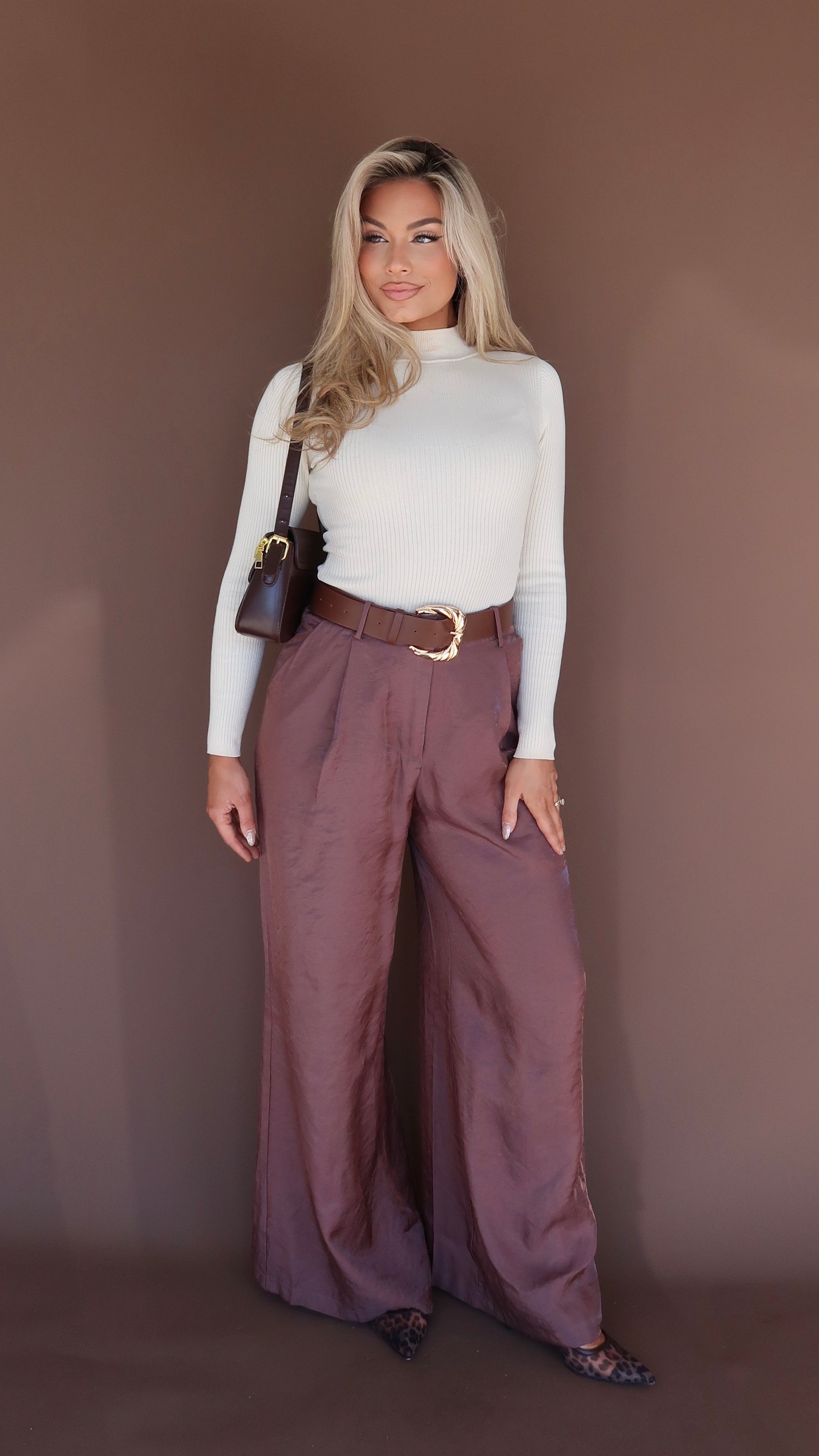WILLA WIDE LEG PALAZZO BELTED TROUSER