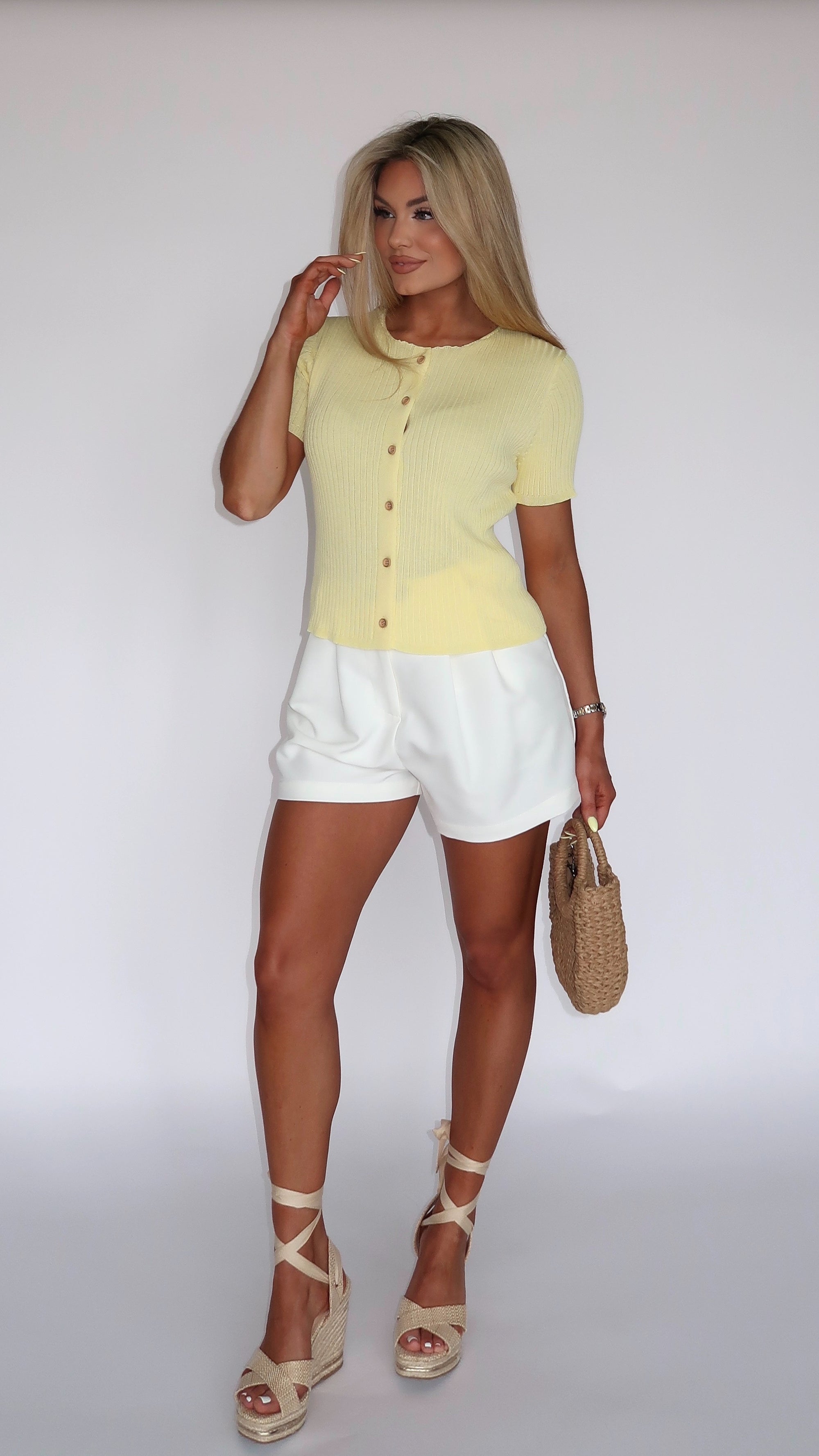 SUNNY RIBBED TOP