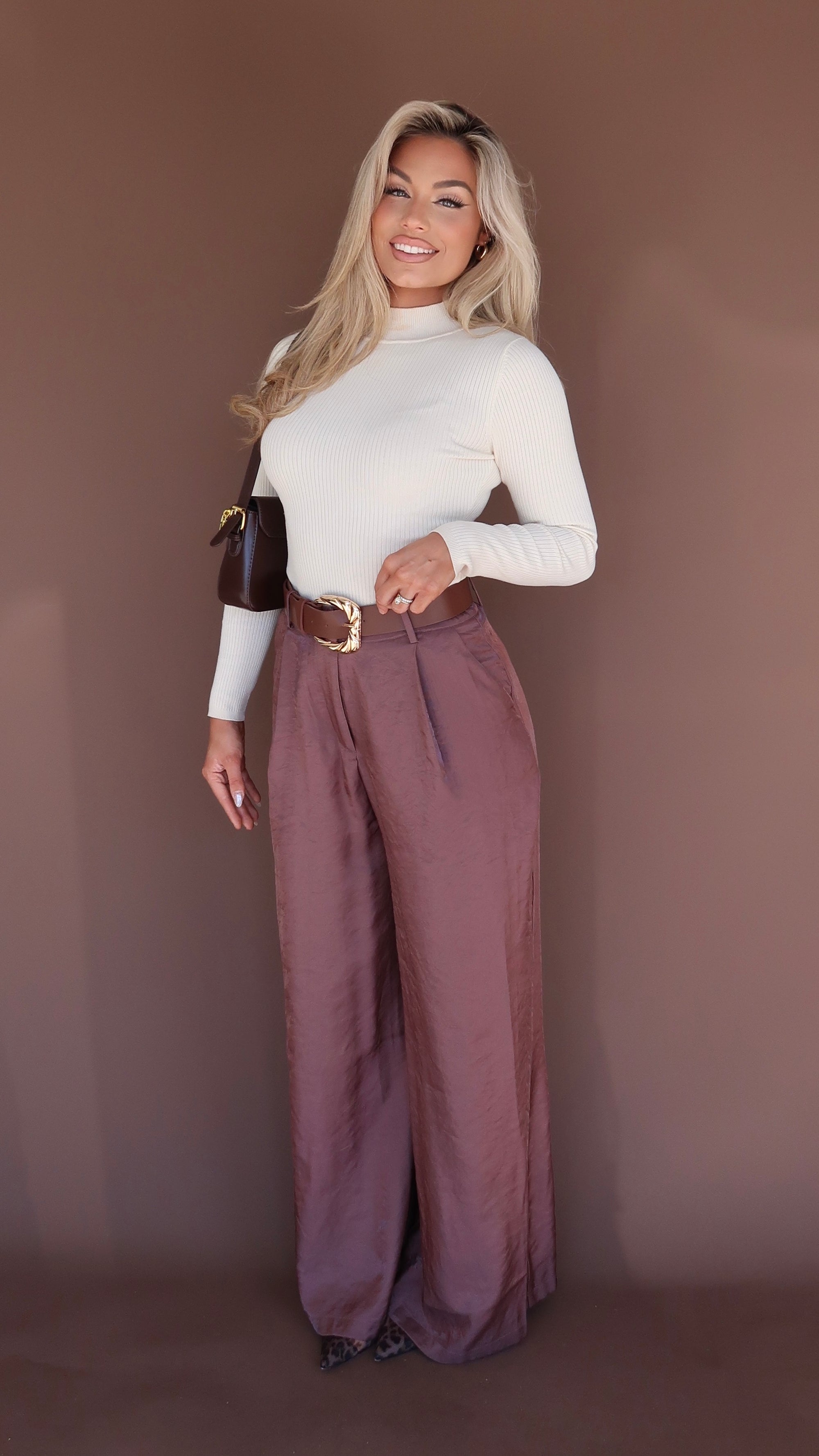 WILLA WIDE LEG PALAZZO BELTED TROUSER