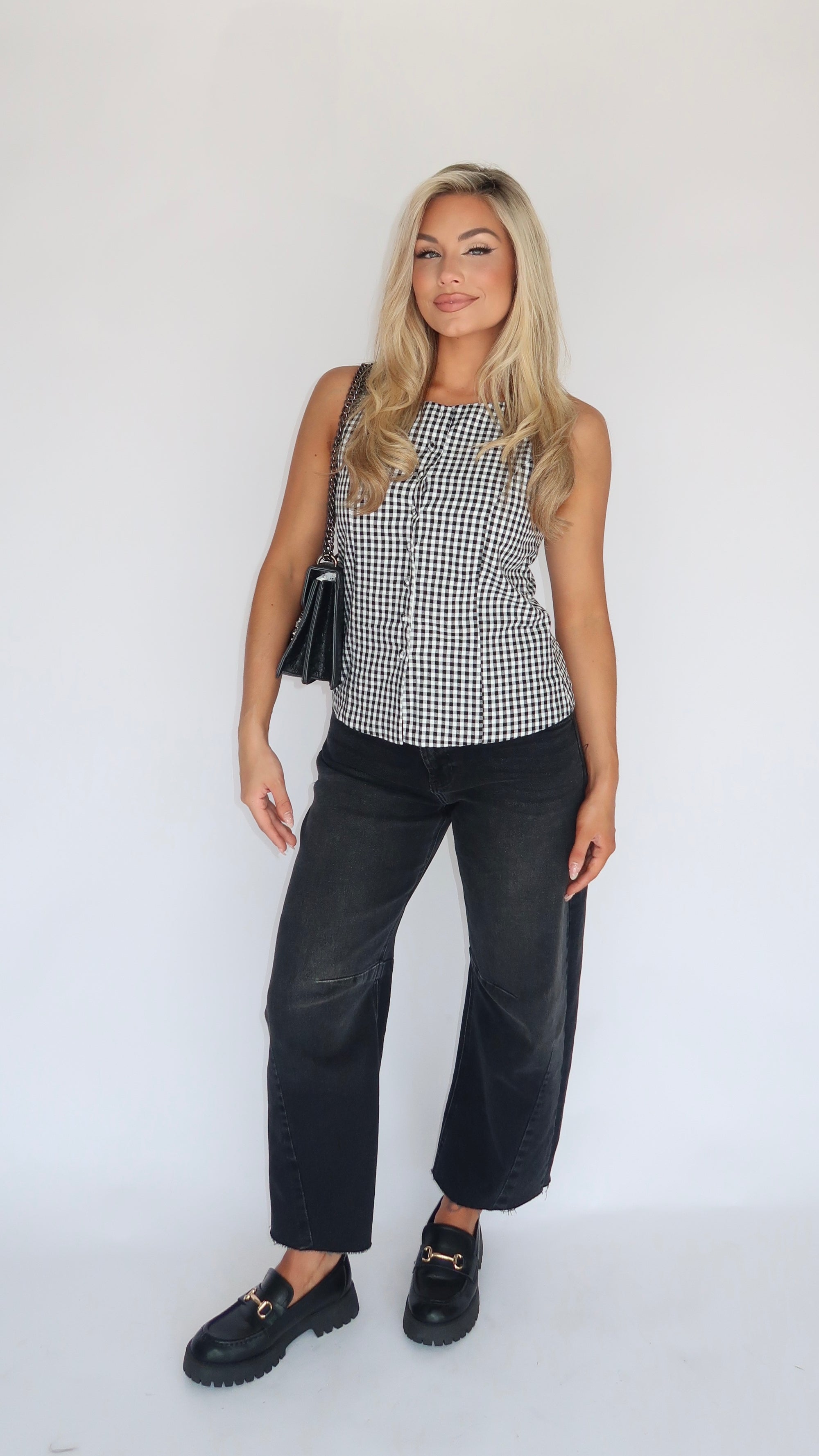 HARVEST CHECK GINGHAM TOP