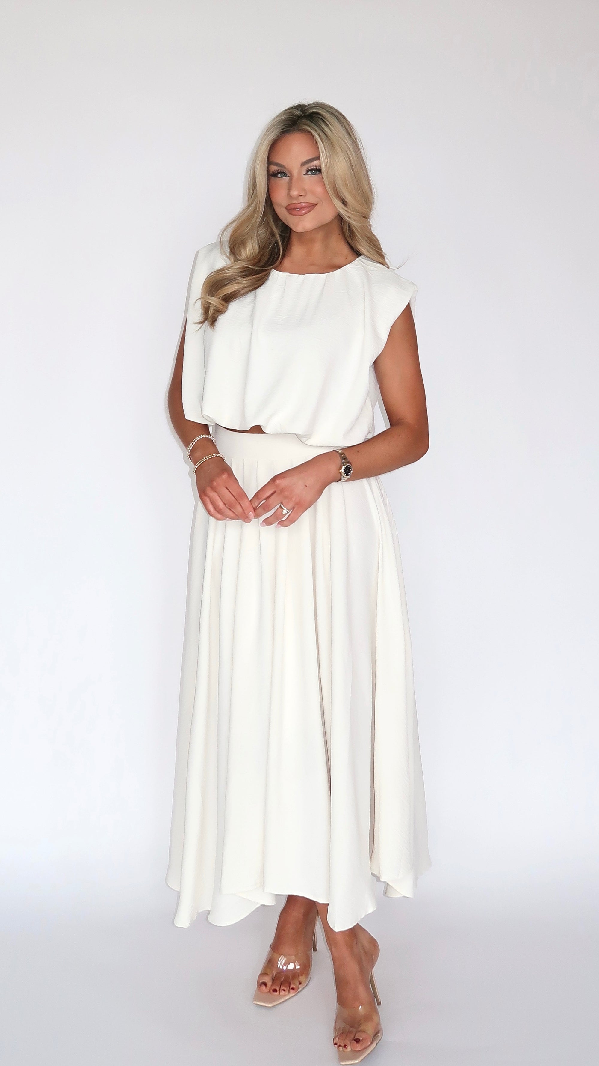 SANDIE CREAM TOP
