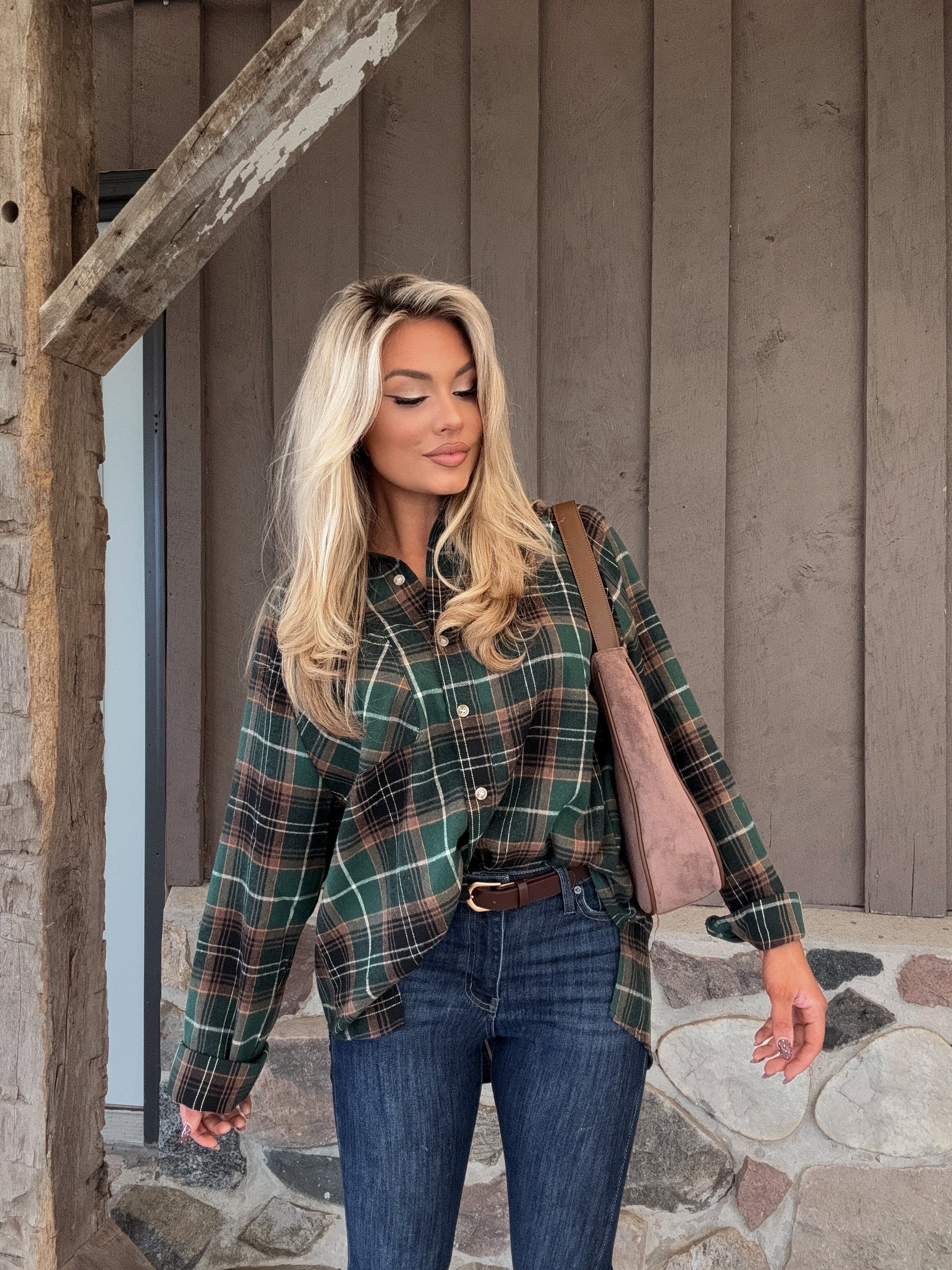 AUGUST GREEN PLAID FLANNEL