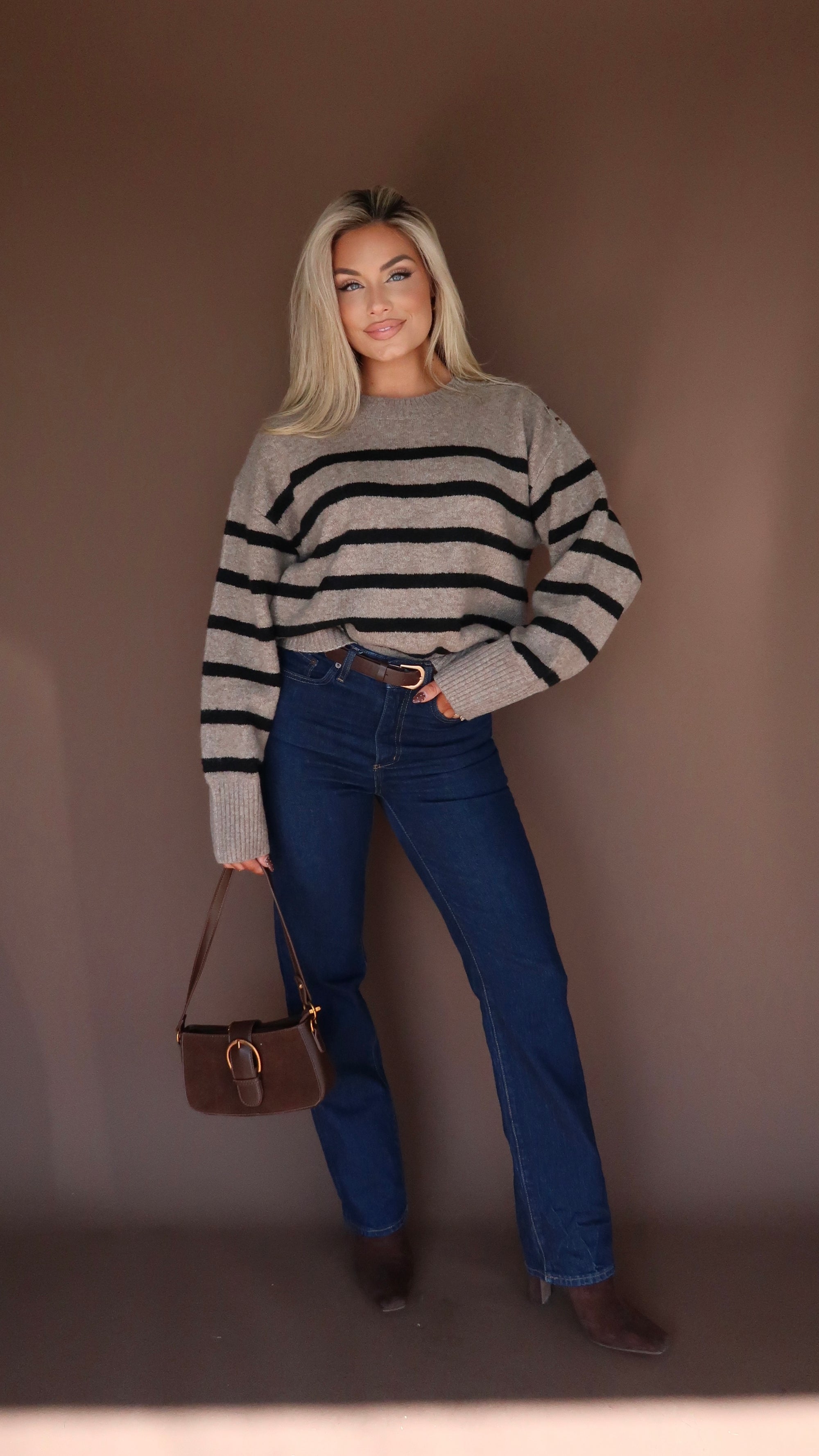 ROWAN STRIPED SWEATER