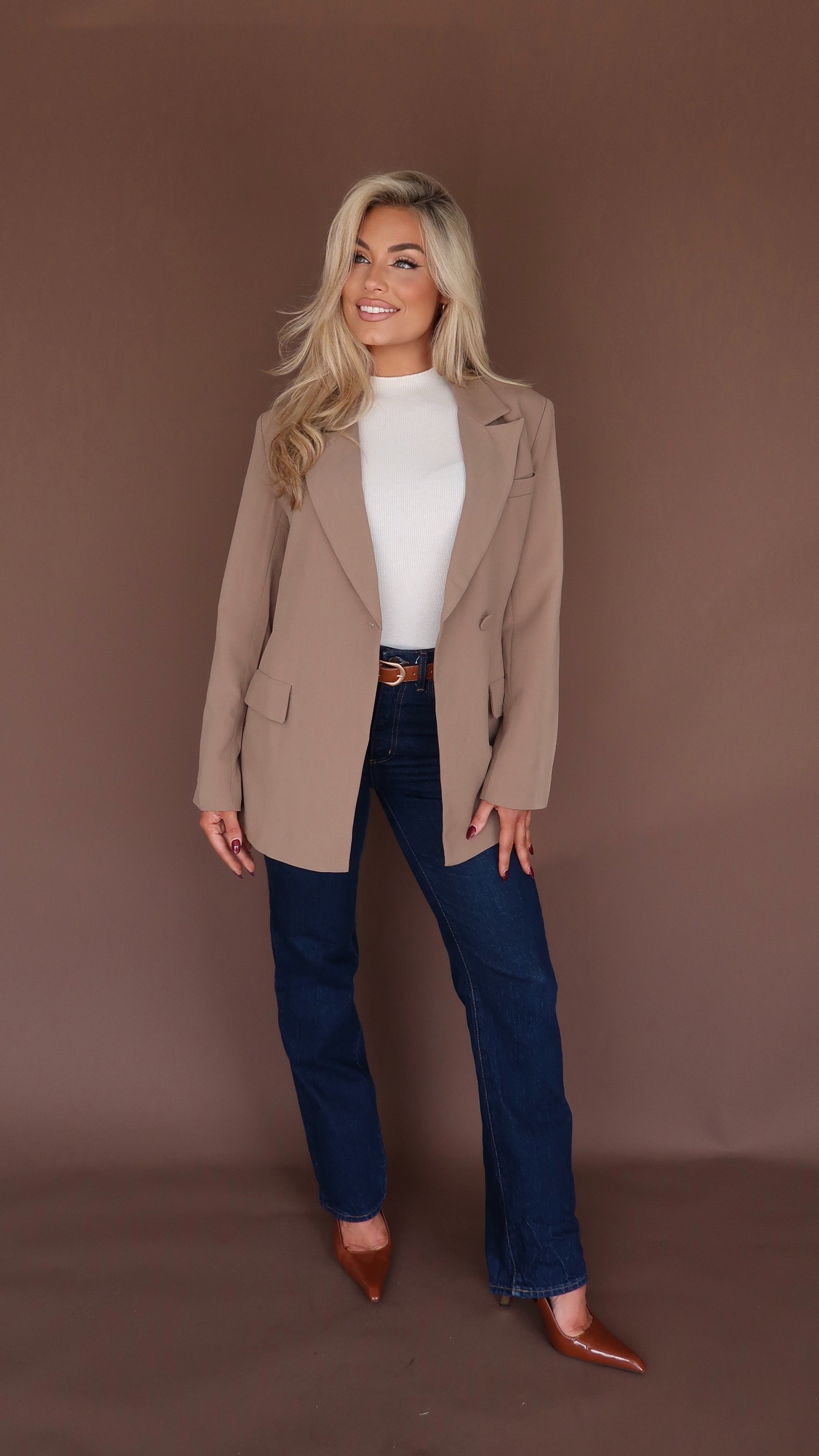 MARGO BLAZER MOCHA