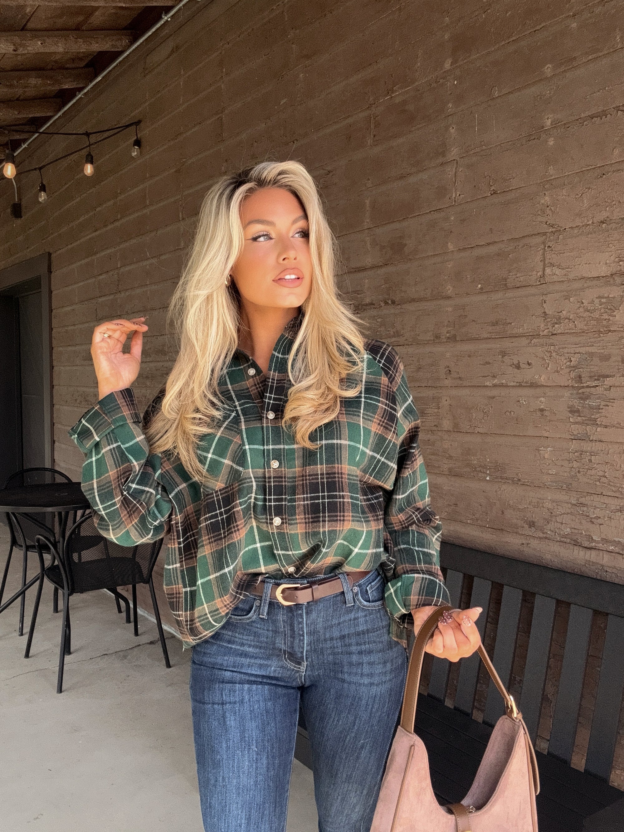 AUGUST GREEN PLAID FLANNEL