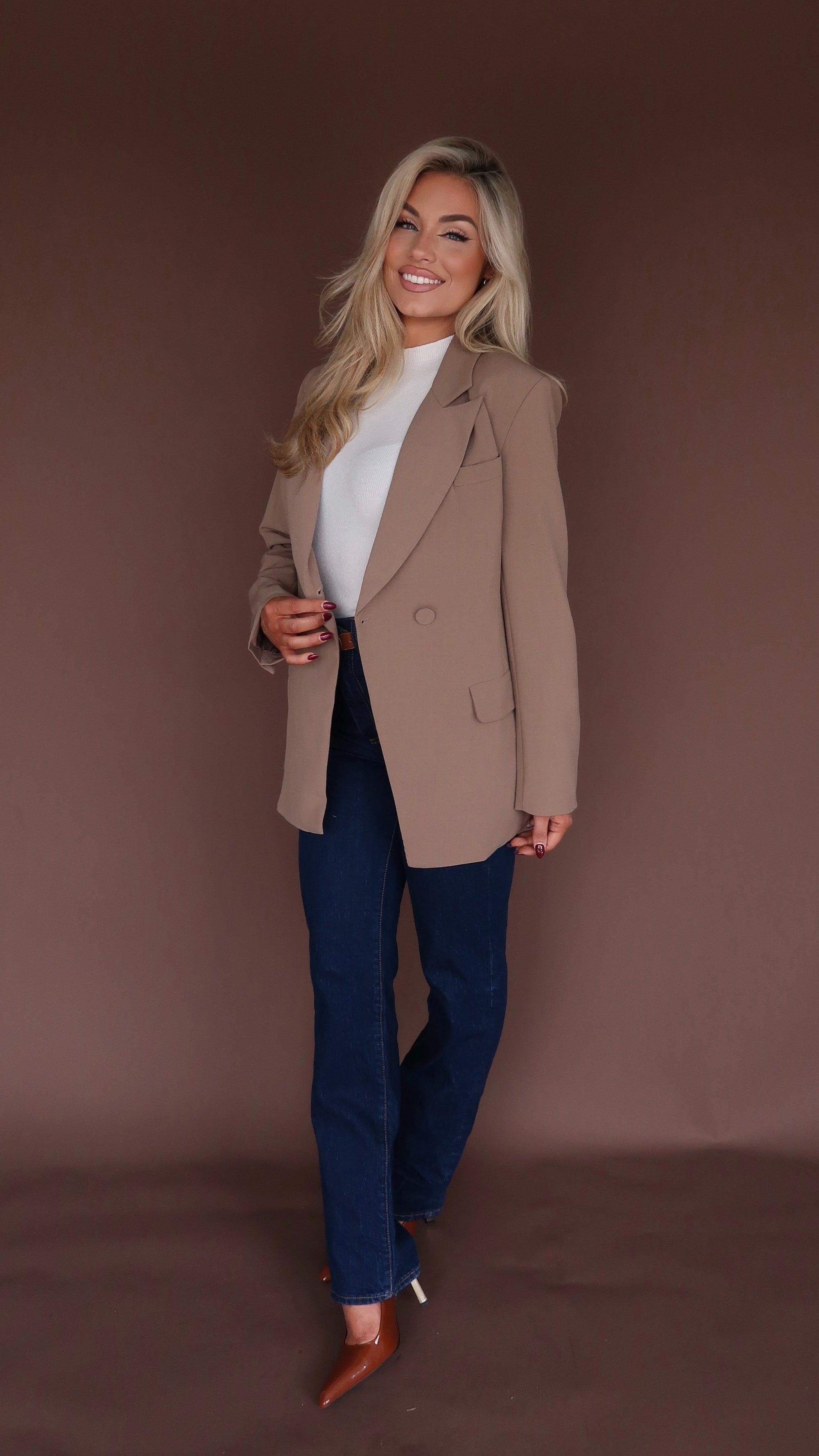 MARGO BLAZER MOCHA