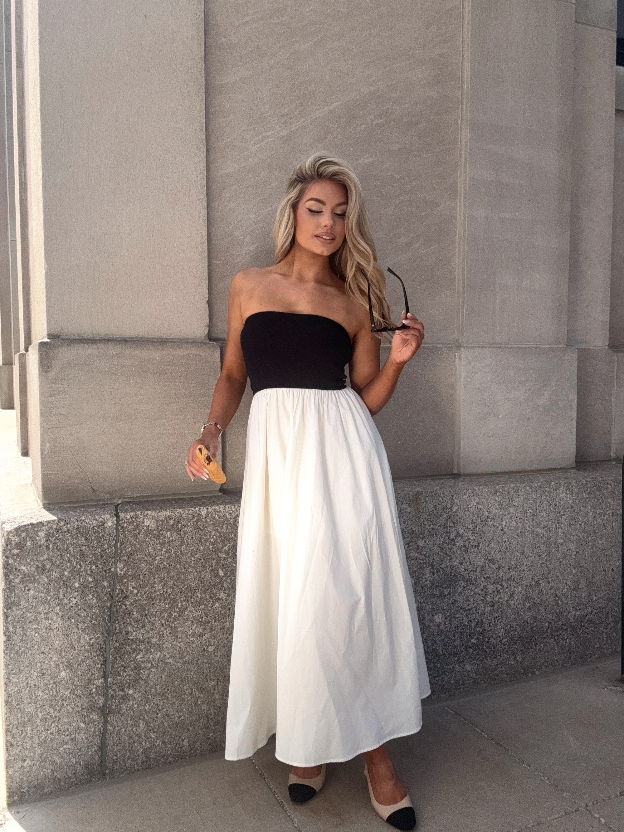 MIYRA CONTRAST MAXI DRESS