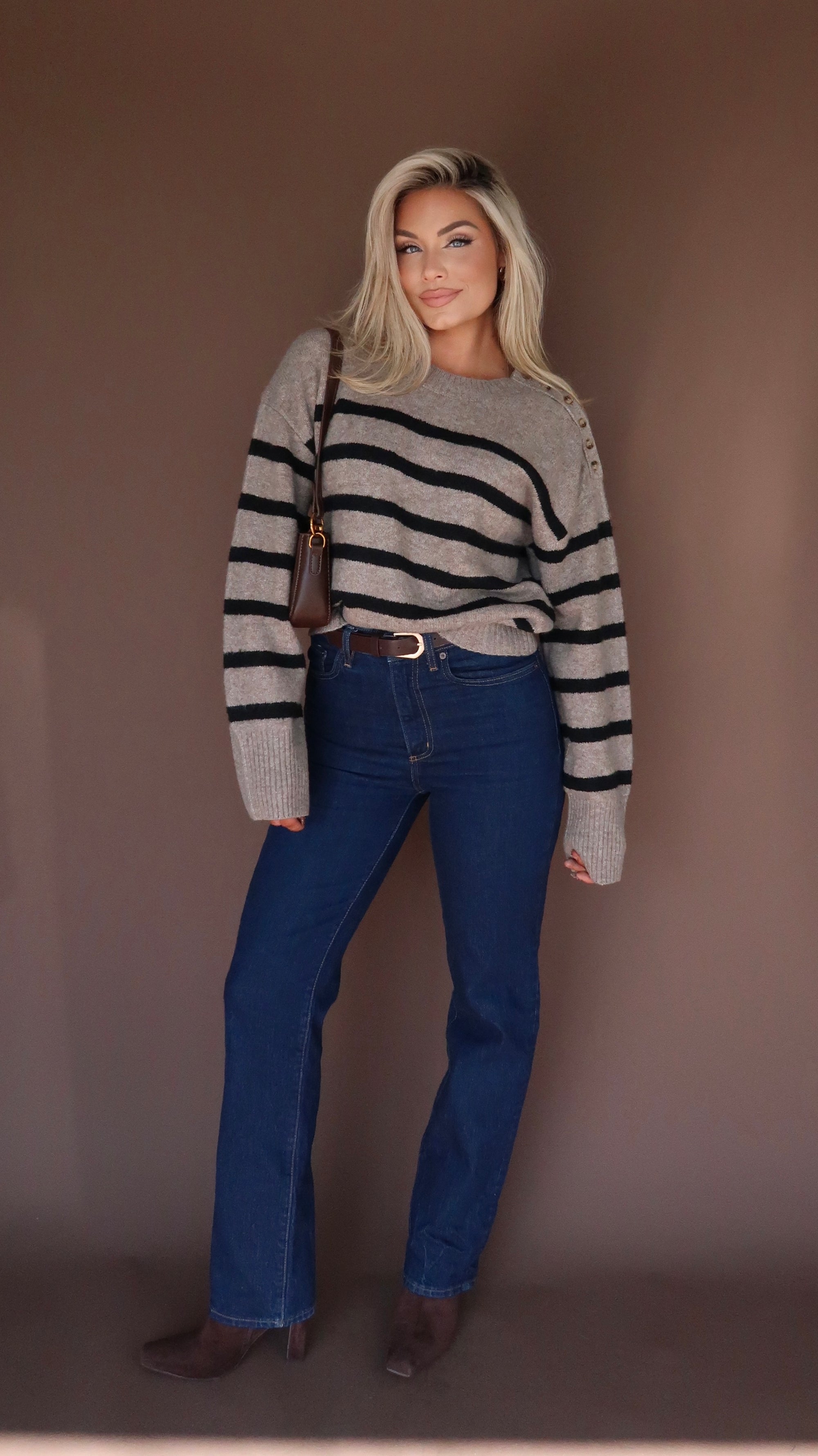 ROWAN STRIPED SWEATER