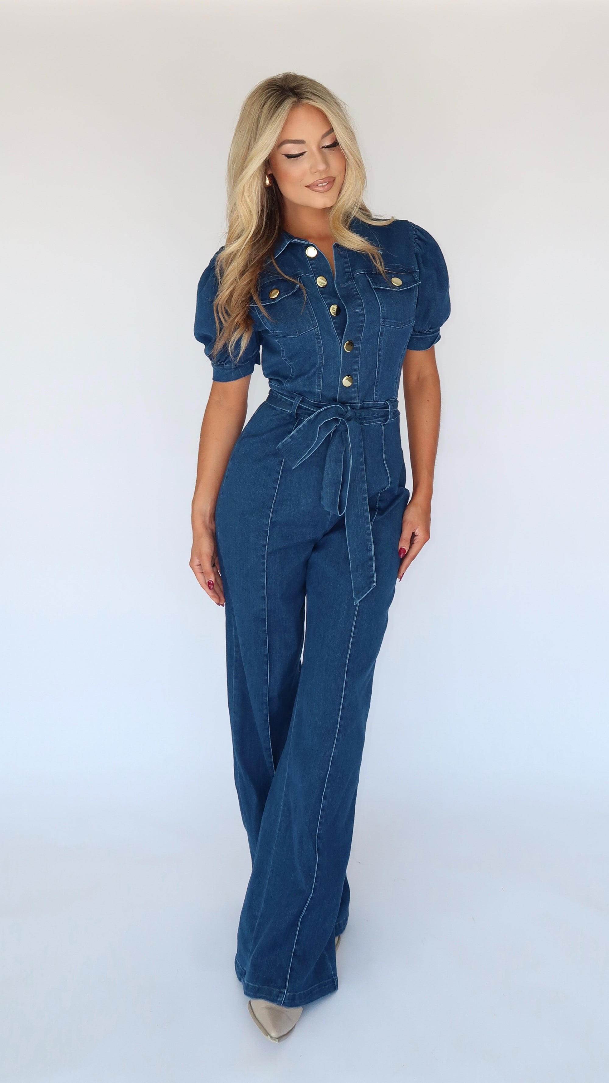 ALDEAN DENIM JUMPSUIT