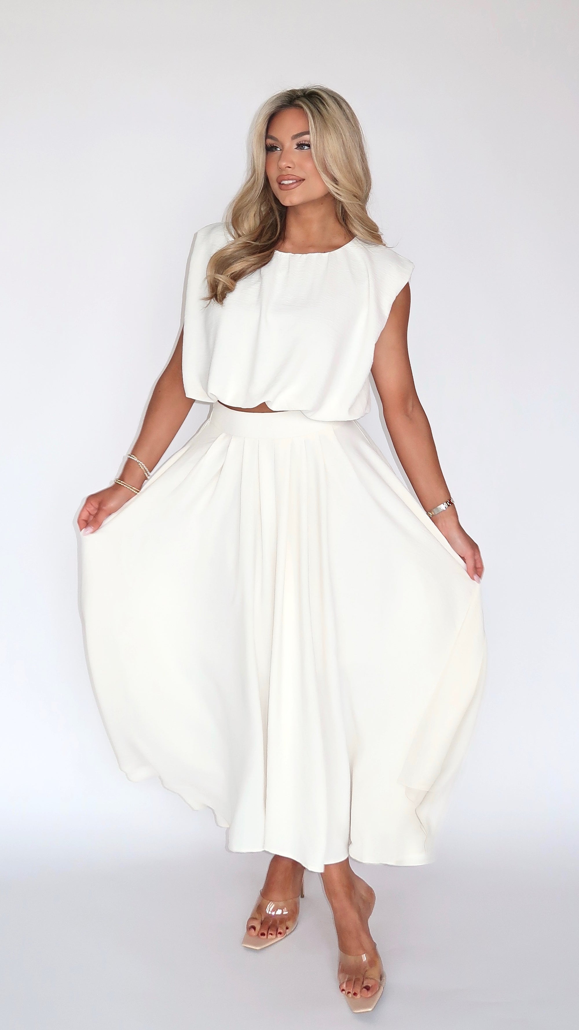 SANDIE CREAM TOP