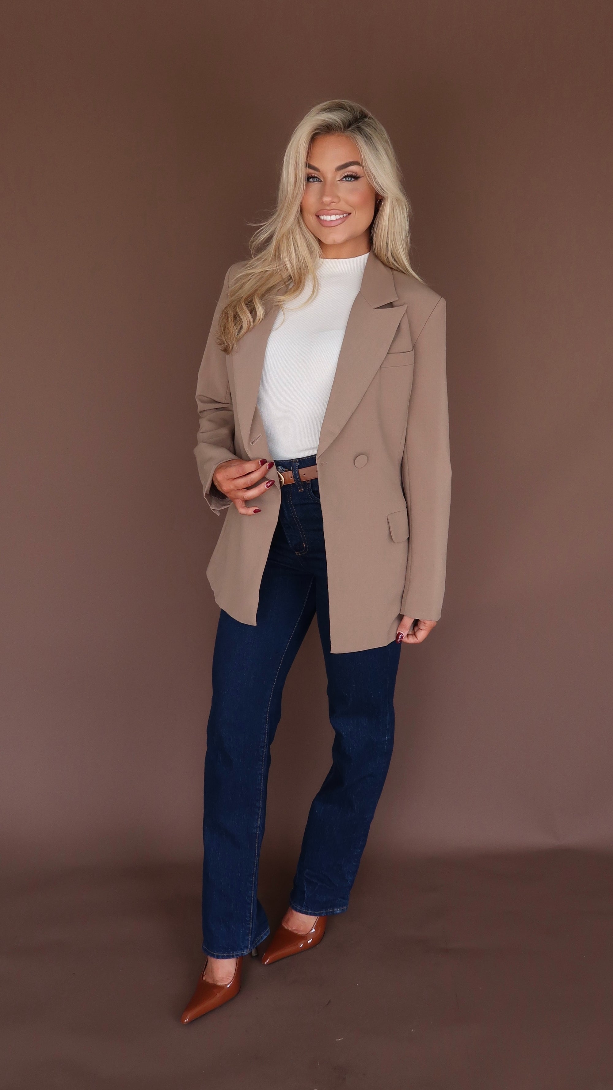MARGO BLAZER MOCHA