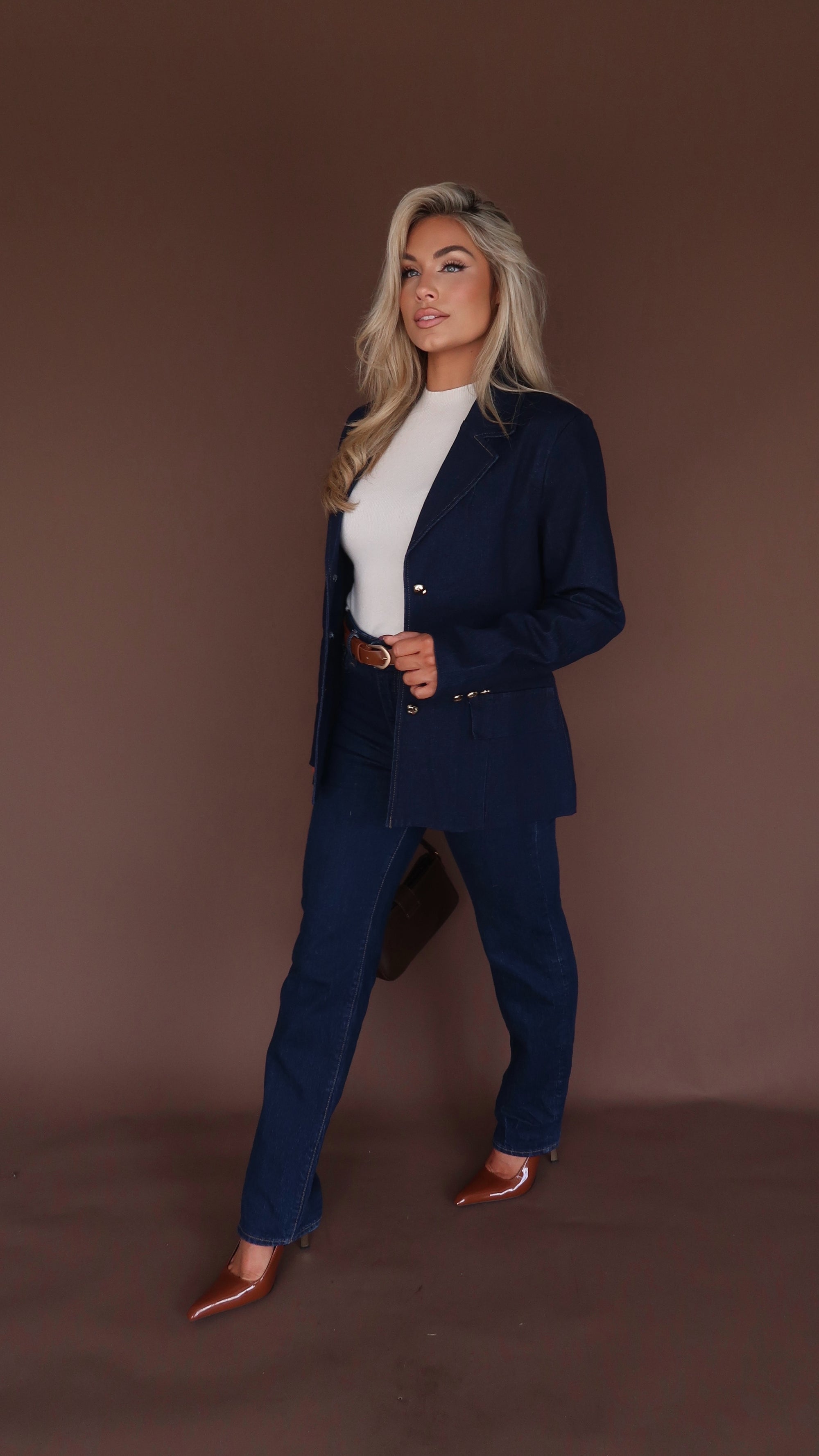 INDIGO DENIM BLAZER