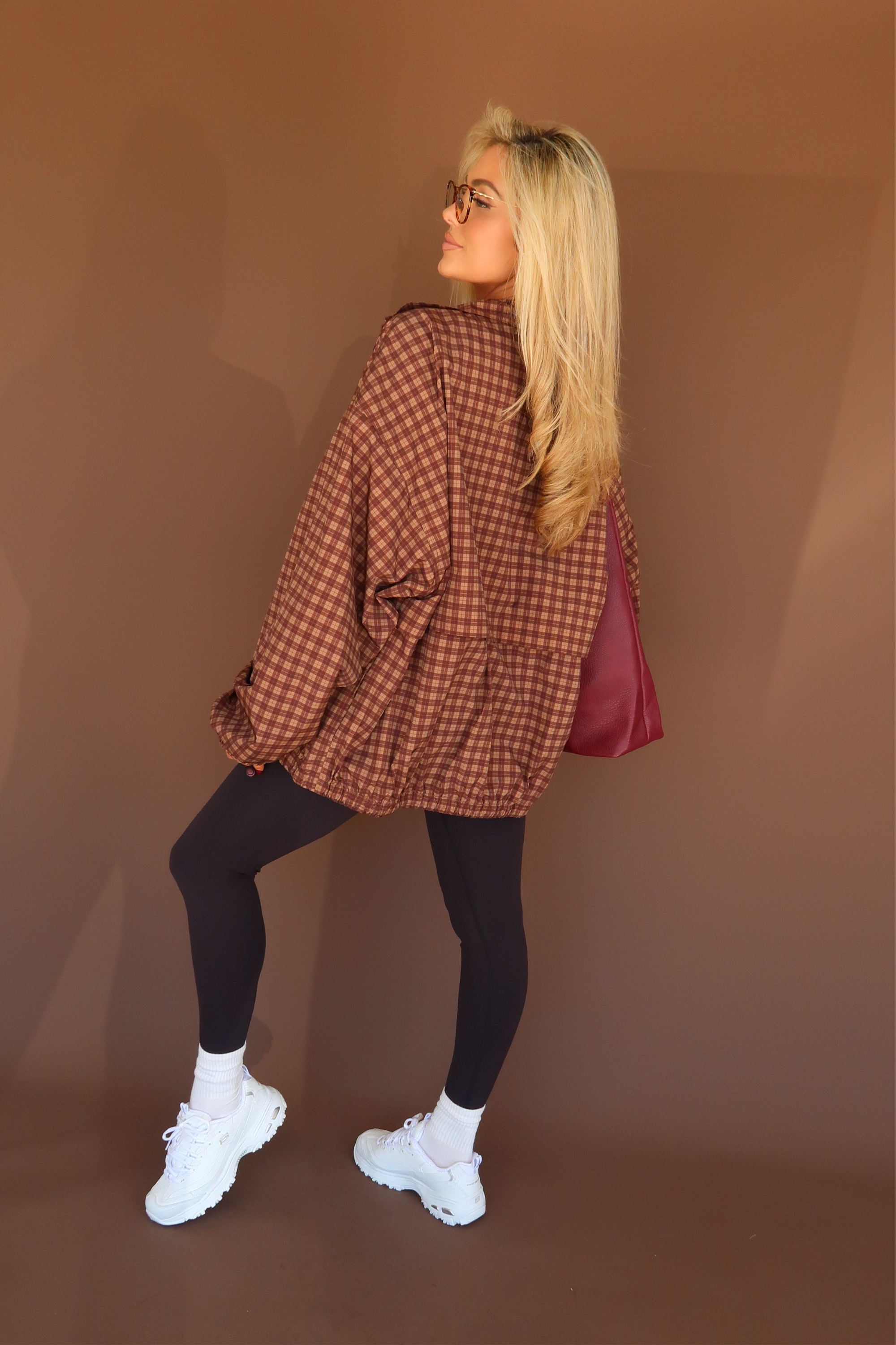 MAPLE GINGHAM WINDBREAKER