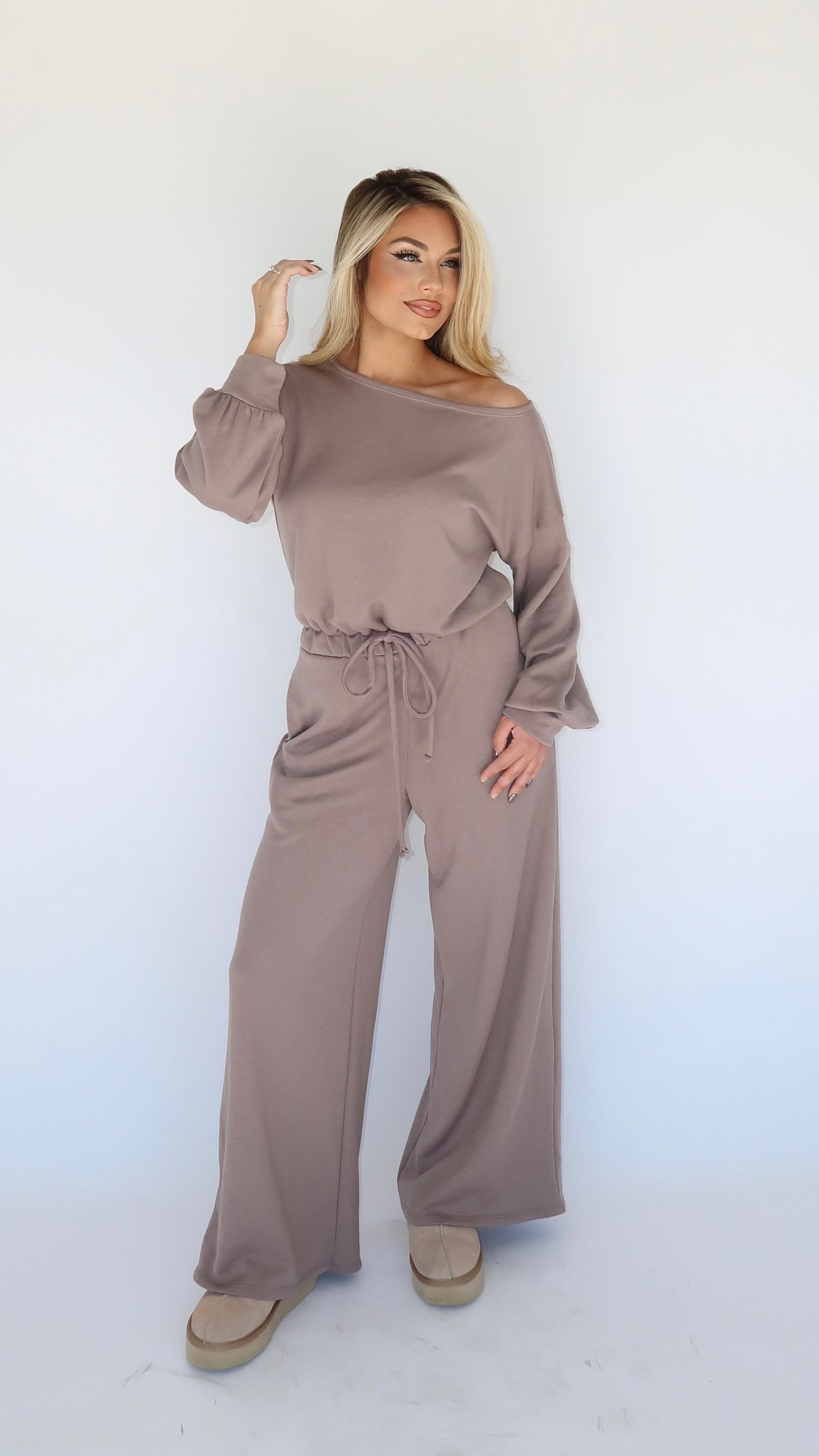 MACIE MOCHA JUMPSUIT
