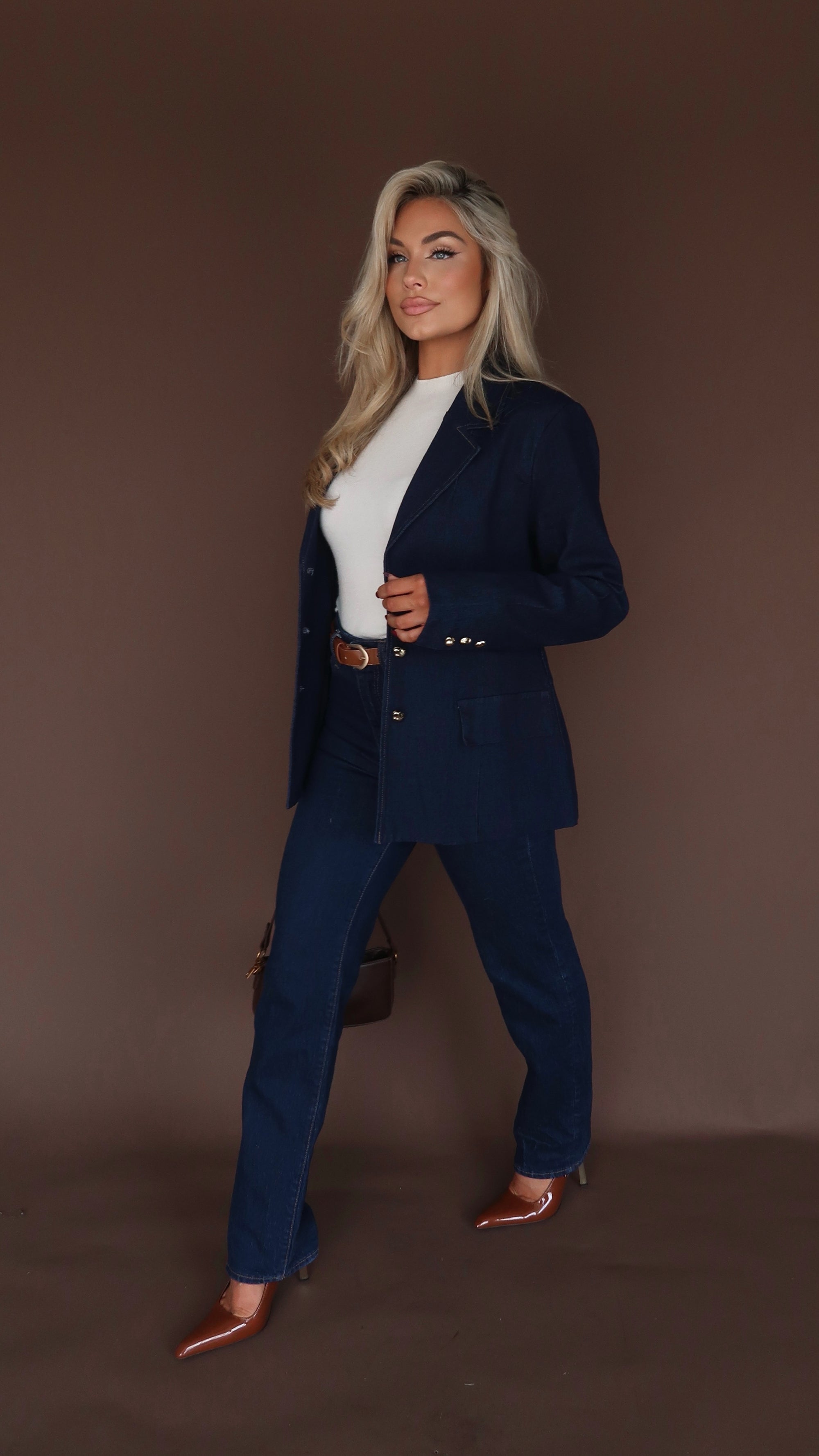 INDIGO DENIM BLAZER