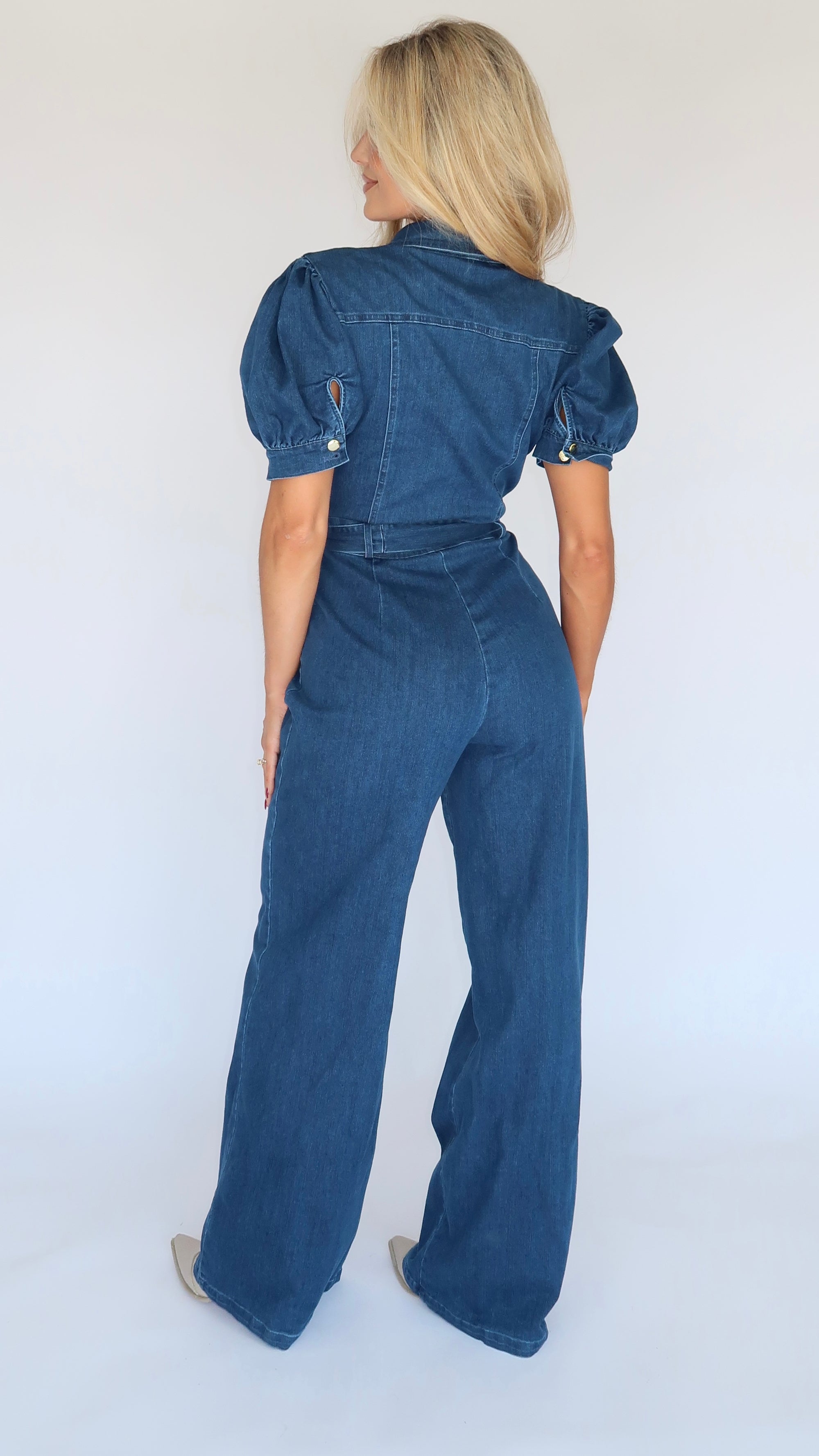 ALDEAN DENIM JUMPSUIT