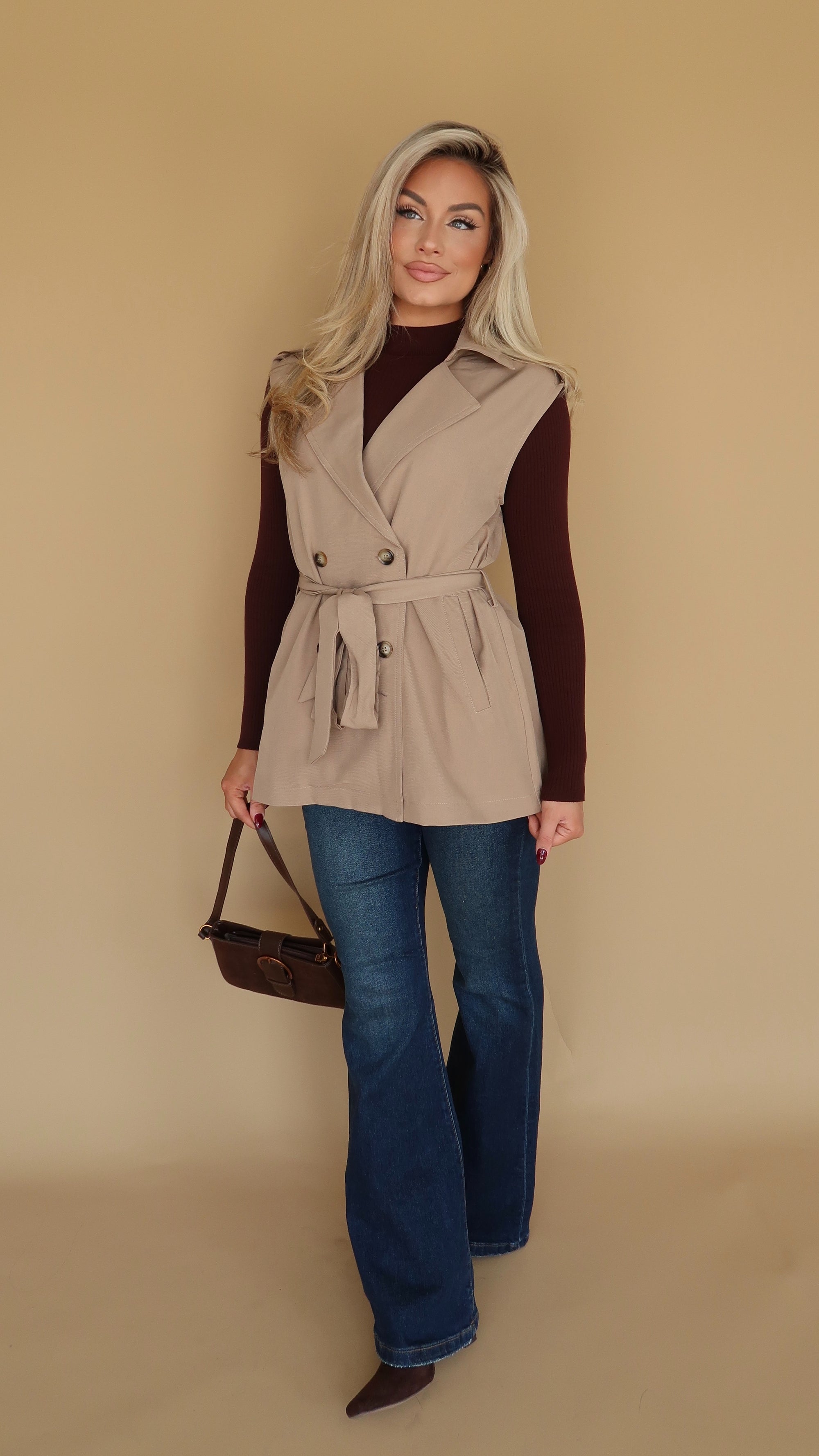 DREW TRENCH STYLE VEST
