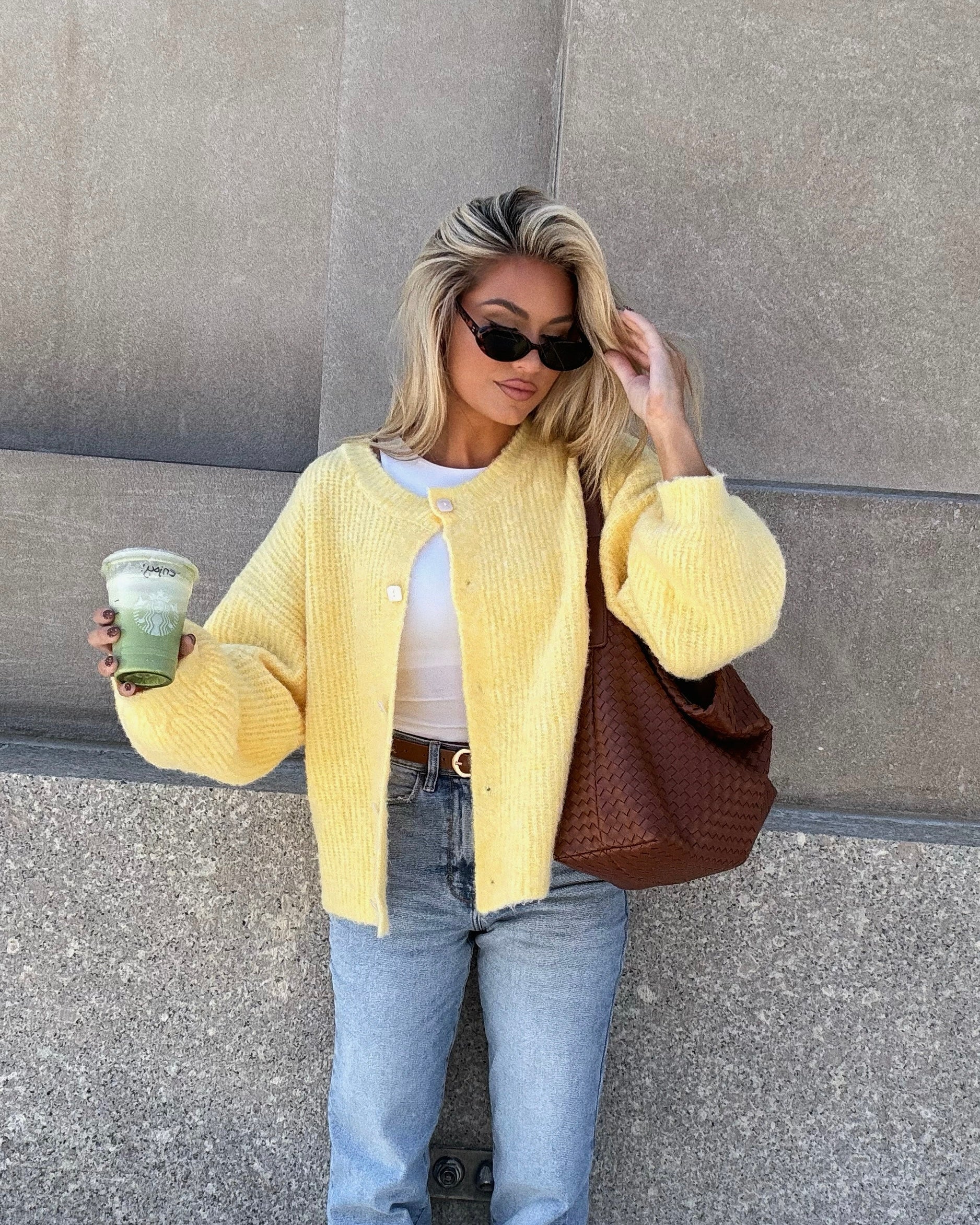 MELVILLE CARDIGAN YELLOW