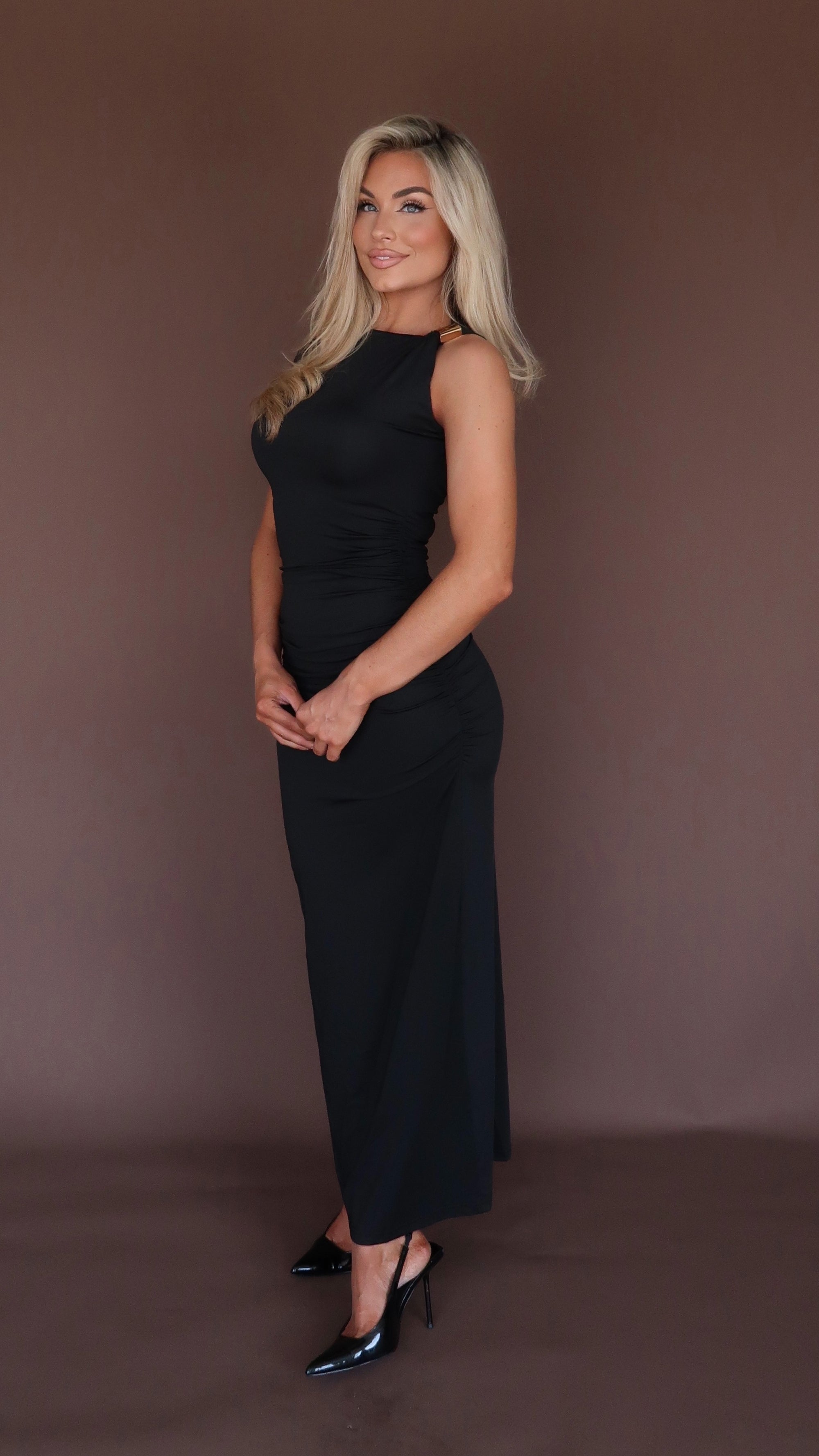 FIONA MAXI DRESS BLACK