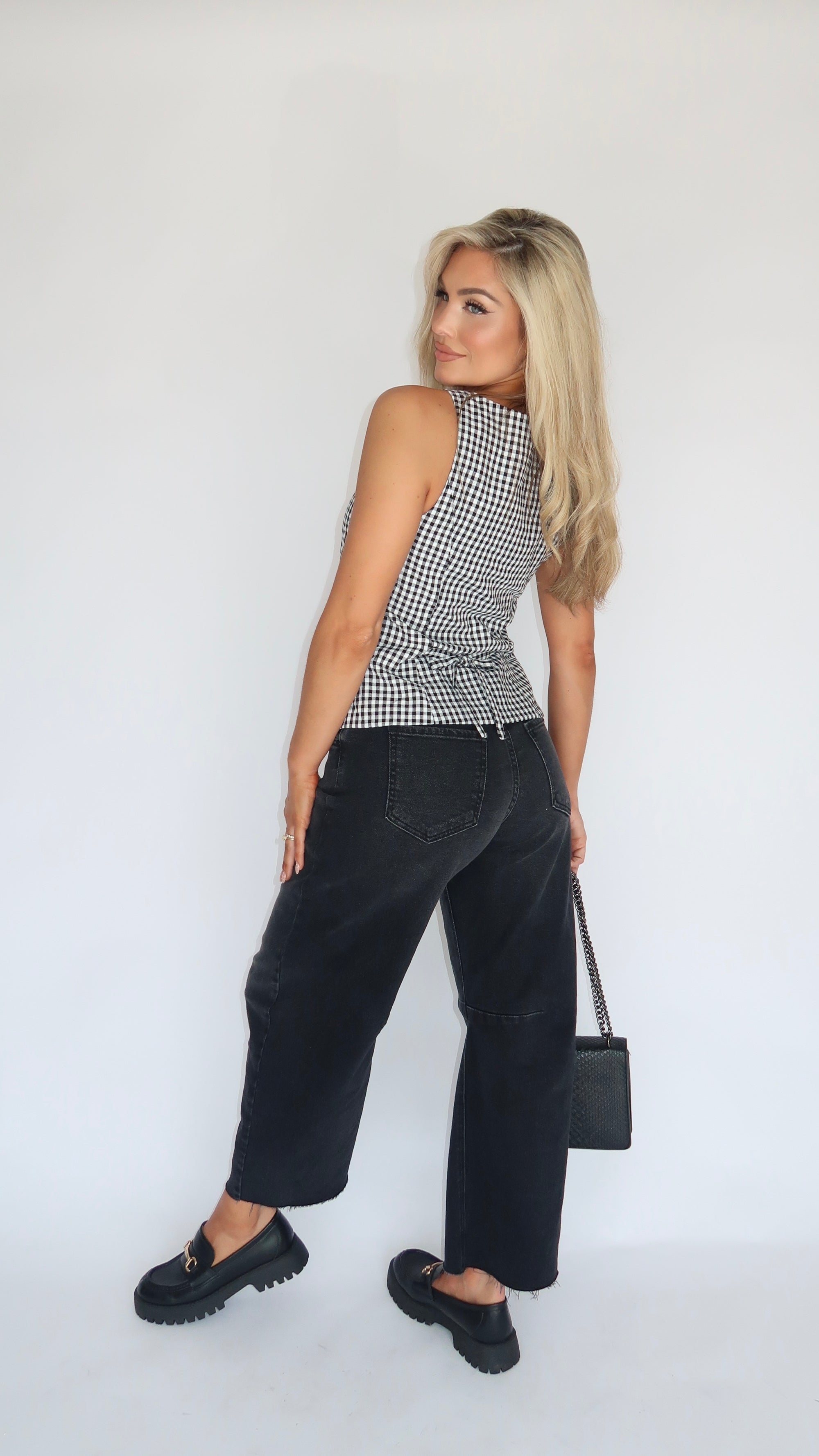 HARVEST CHECK GINGHAM TOP