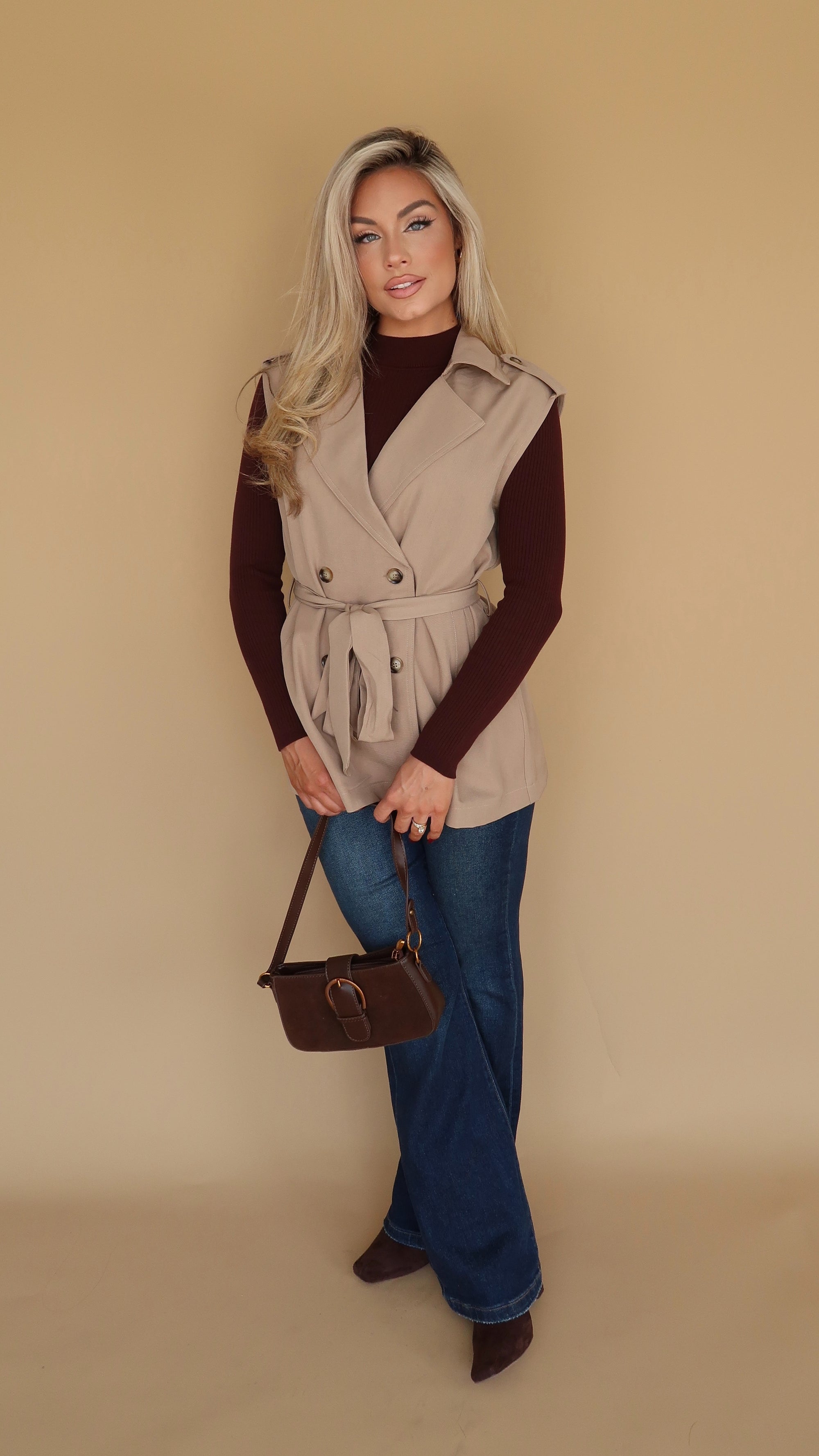 DREW TRENCH STYLE VEST
