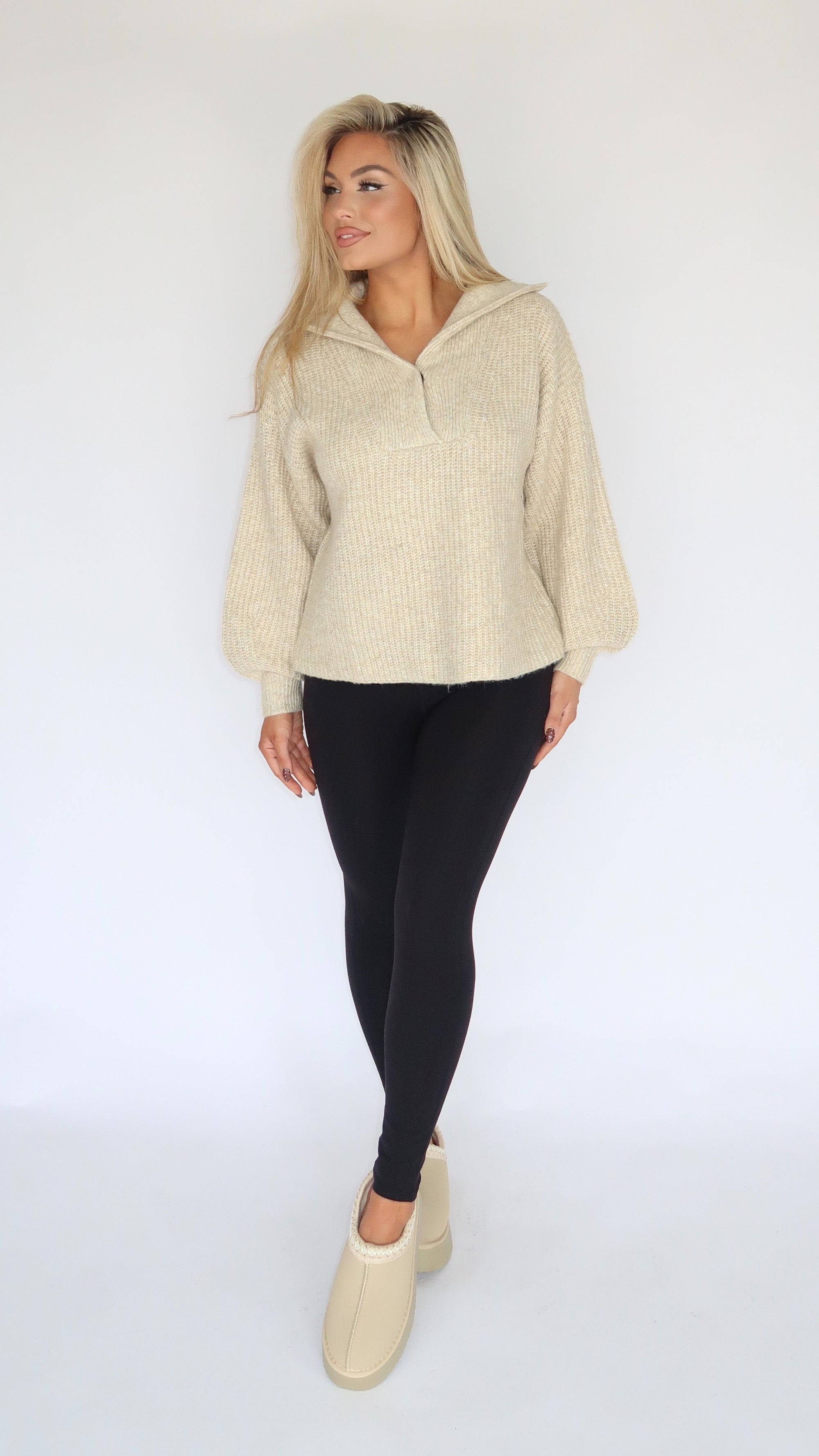 CABIN COZY OATMEAL SWEATER
