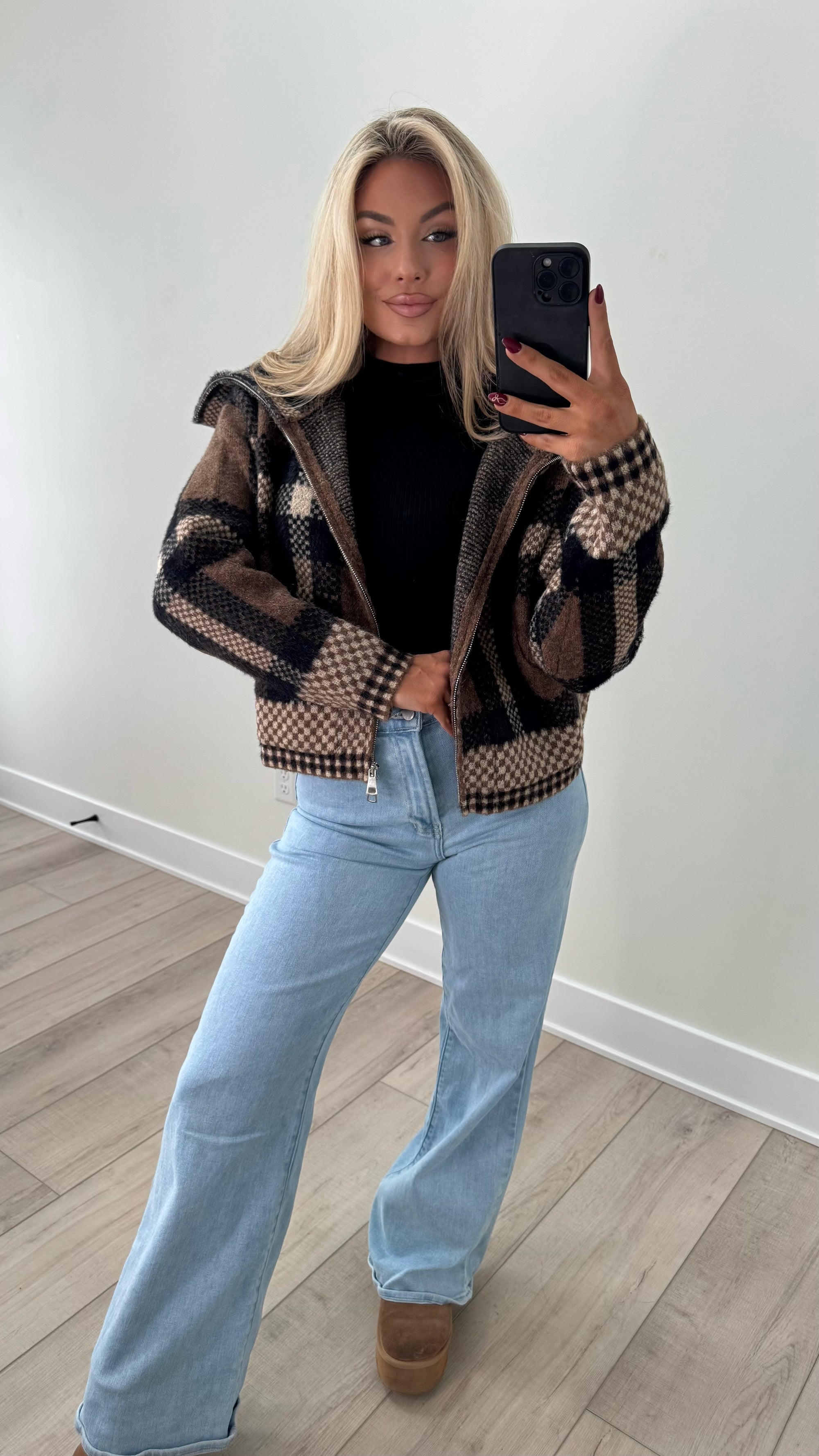 TOASTED TIMBER PLAID JACKET