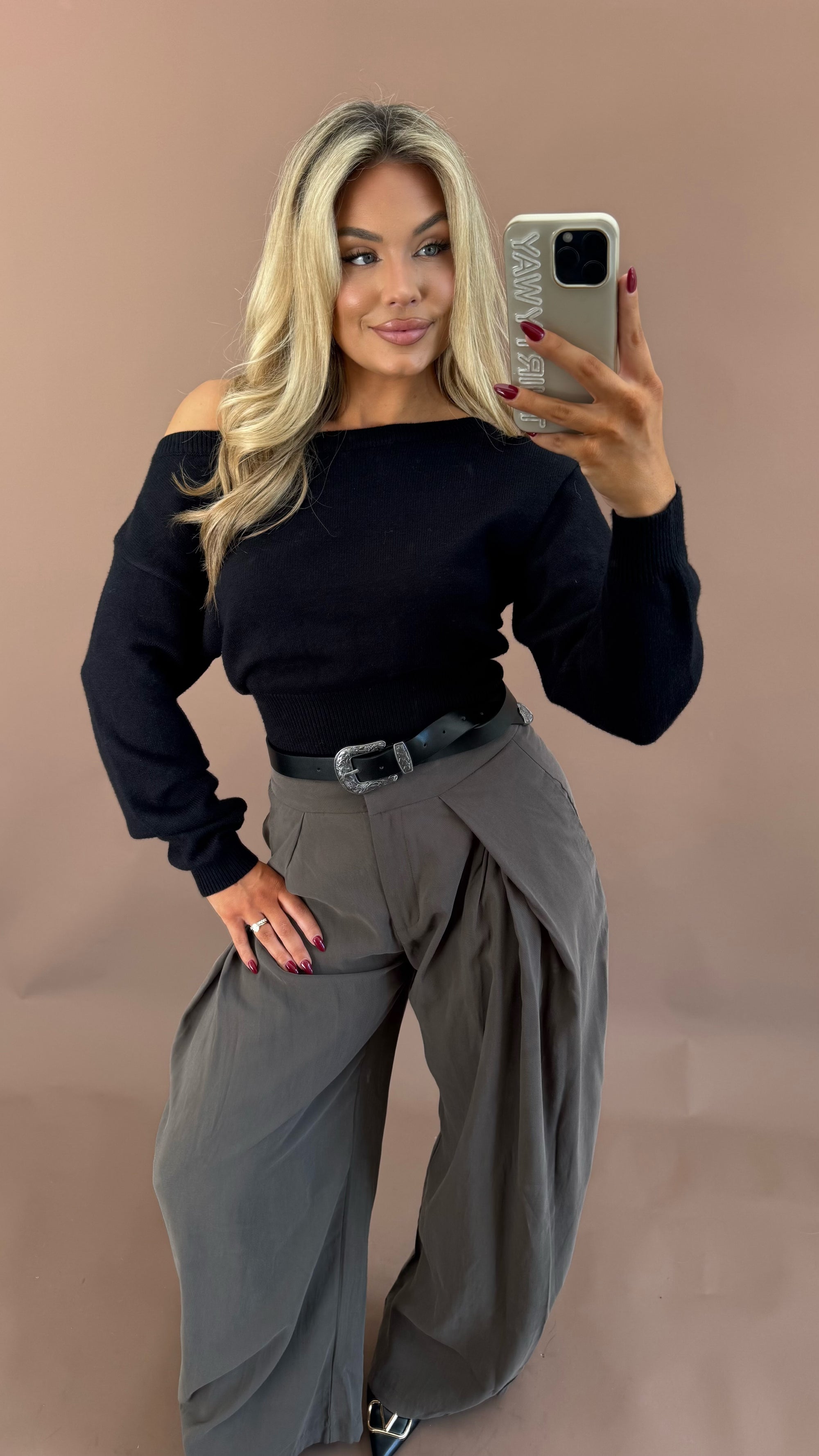 KENSINGTON DOLMAN SWEATER BLACK