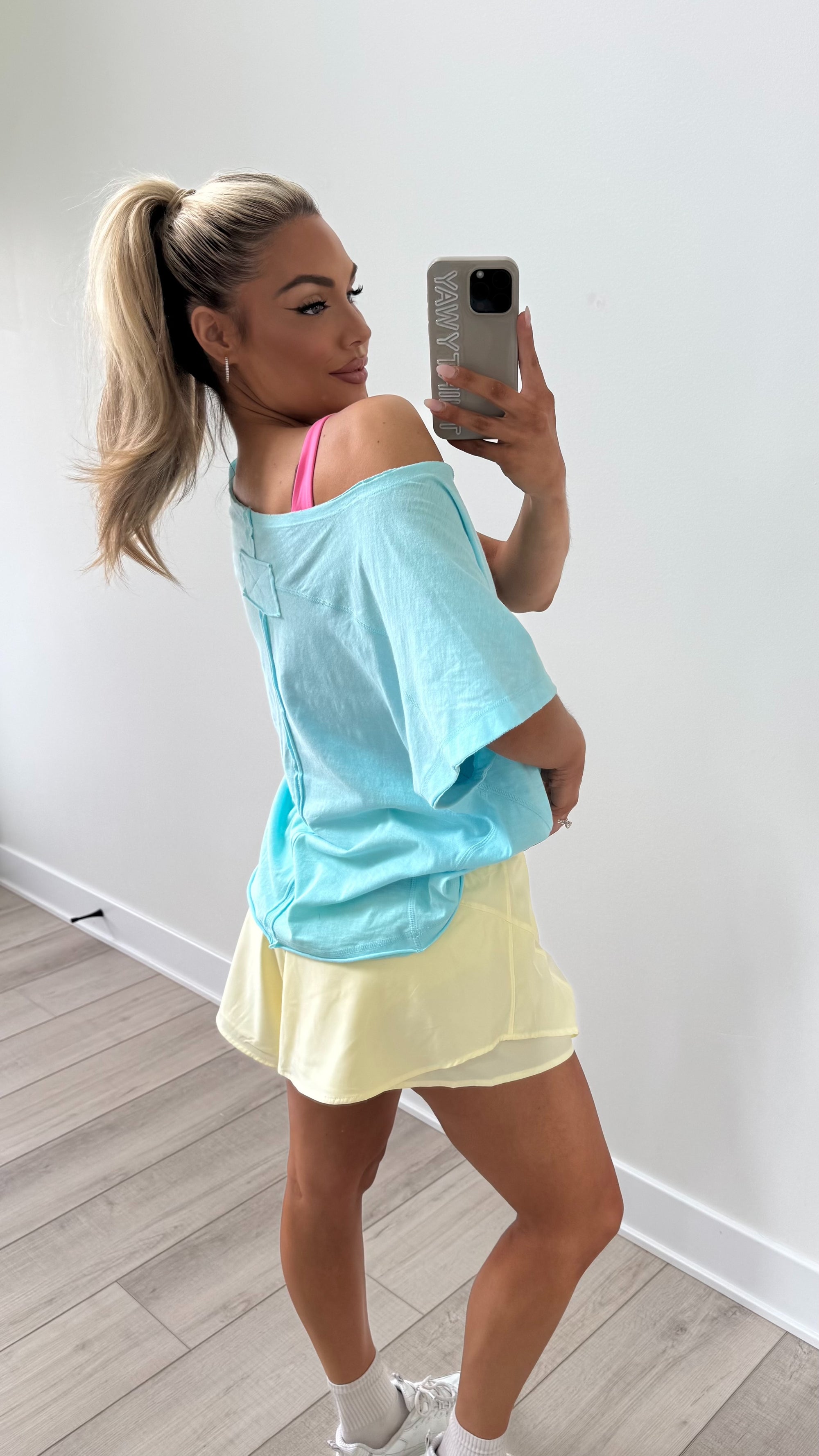 SUNDAY EASE OVERSIZED TEE BLUE