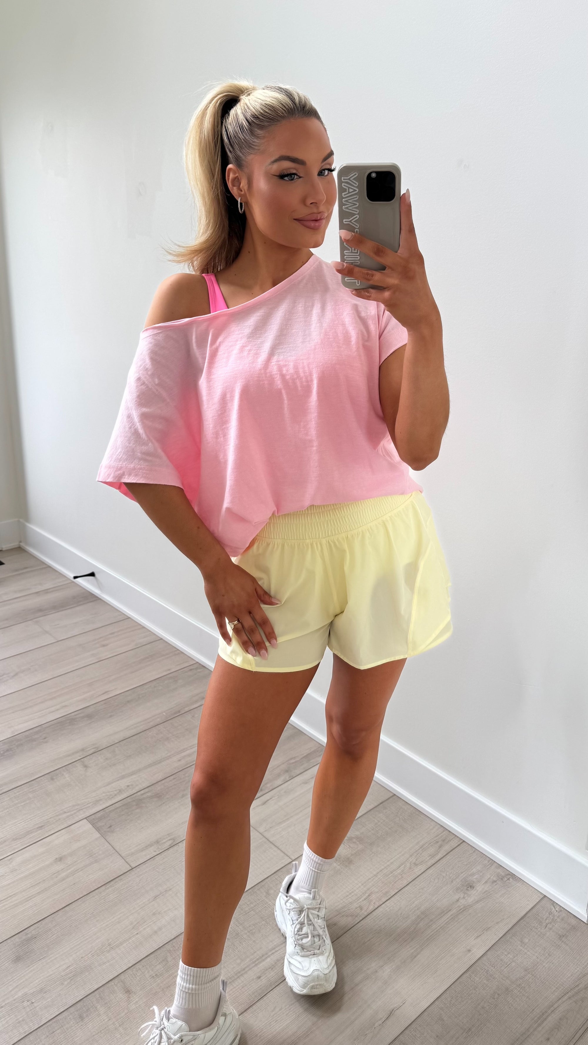 SUNDAY EASE OVERSIZED TEE PINK