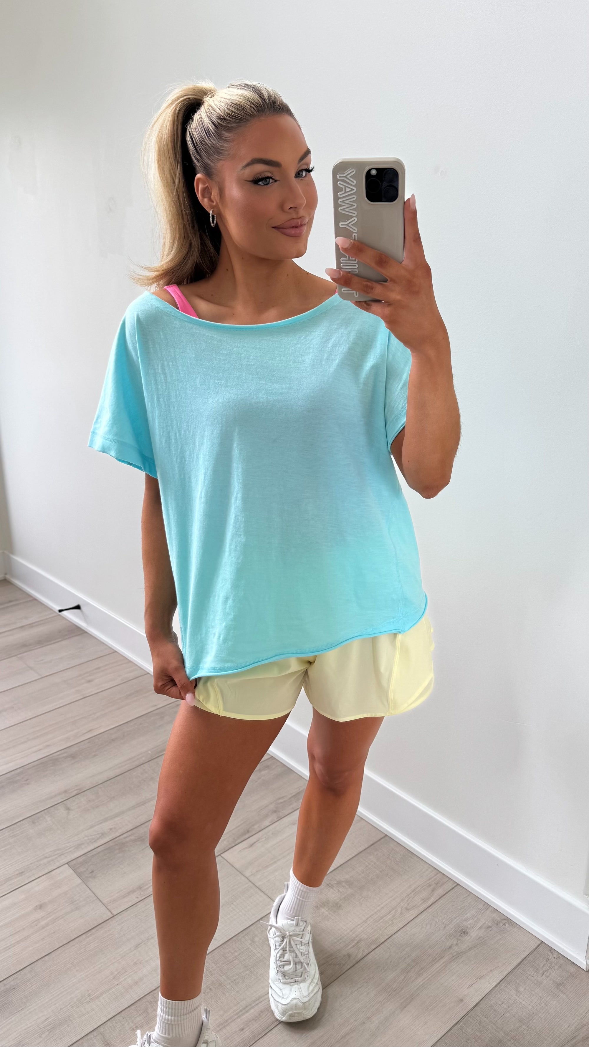 SUNDAY EASE OVERSIZED TEE BLUE