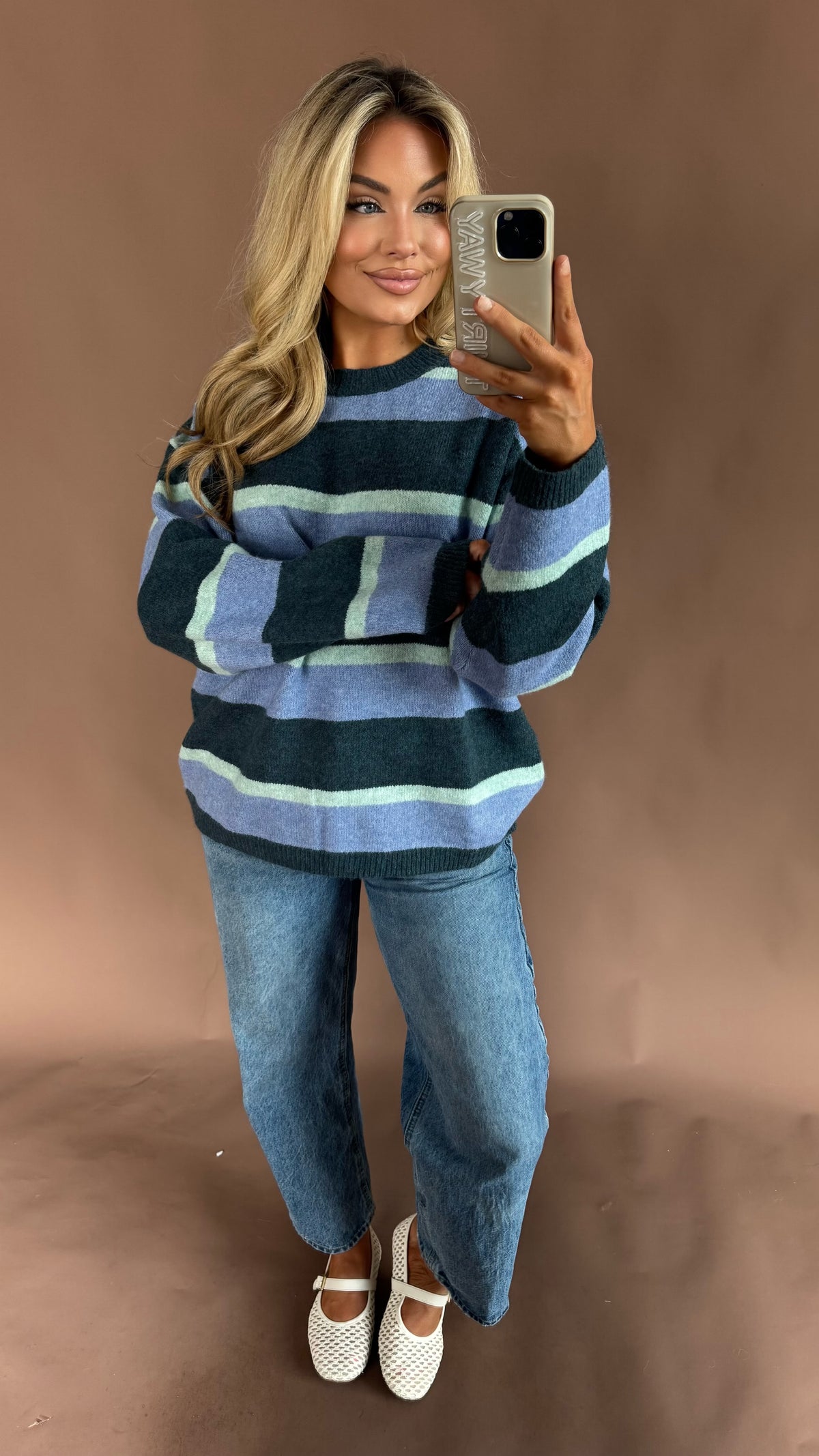 BLUE RIDGE STRIPED SWEATER