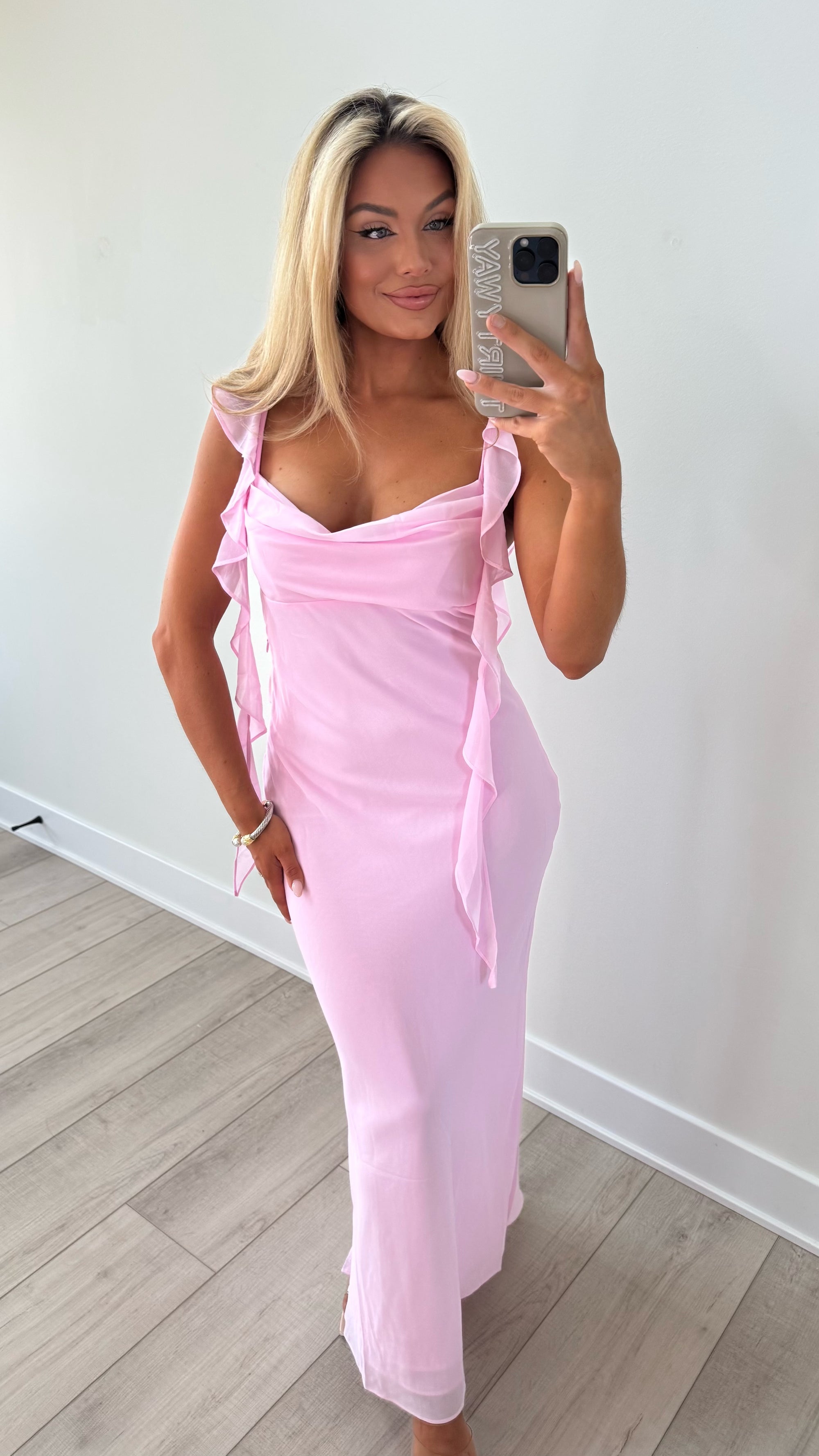 CANDY PINK MAXI DRESS