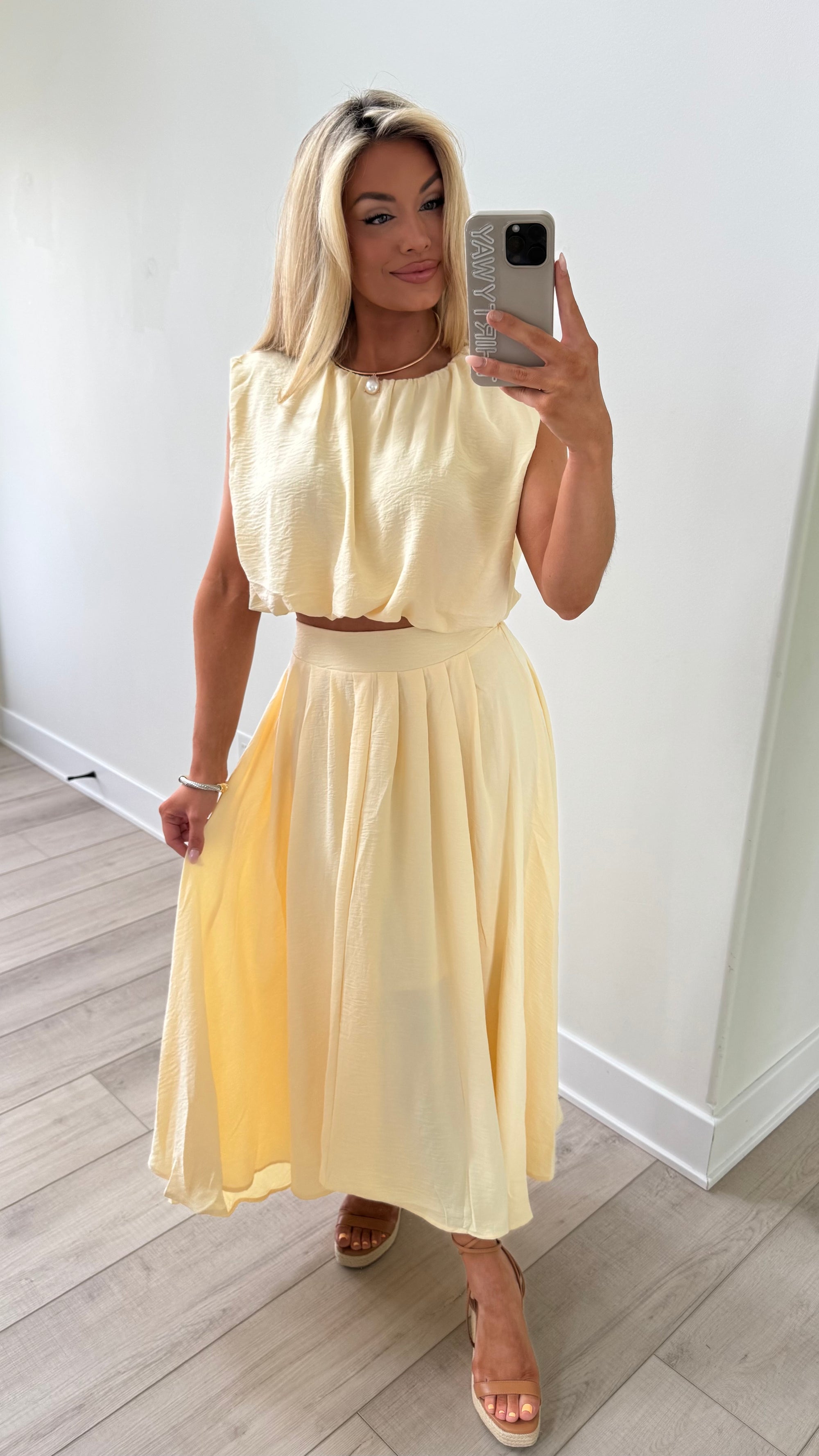 SANDIE MAXI SKIRT BUTTER