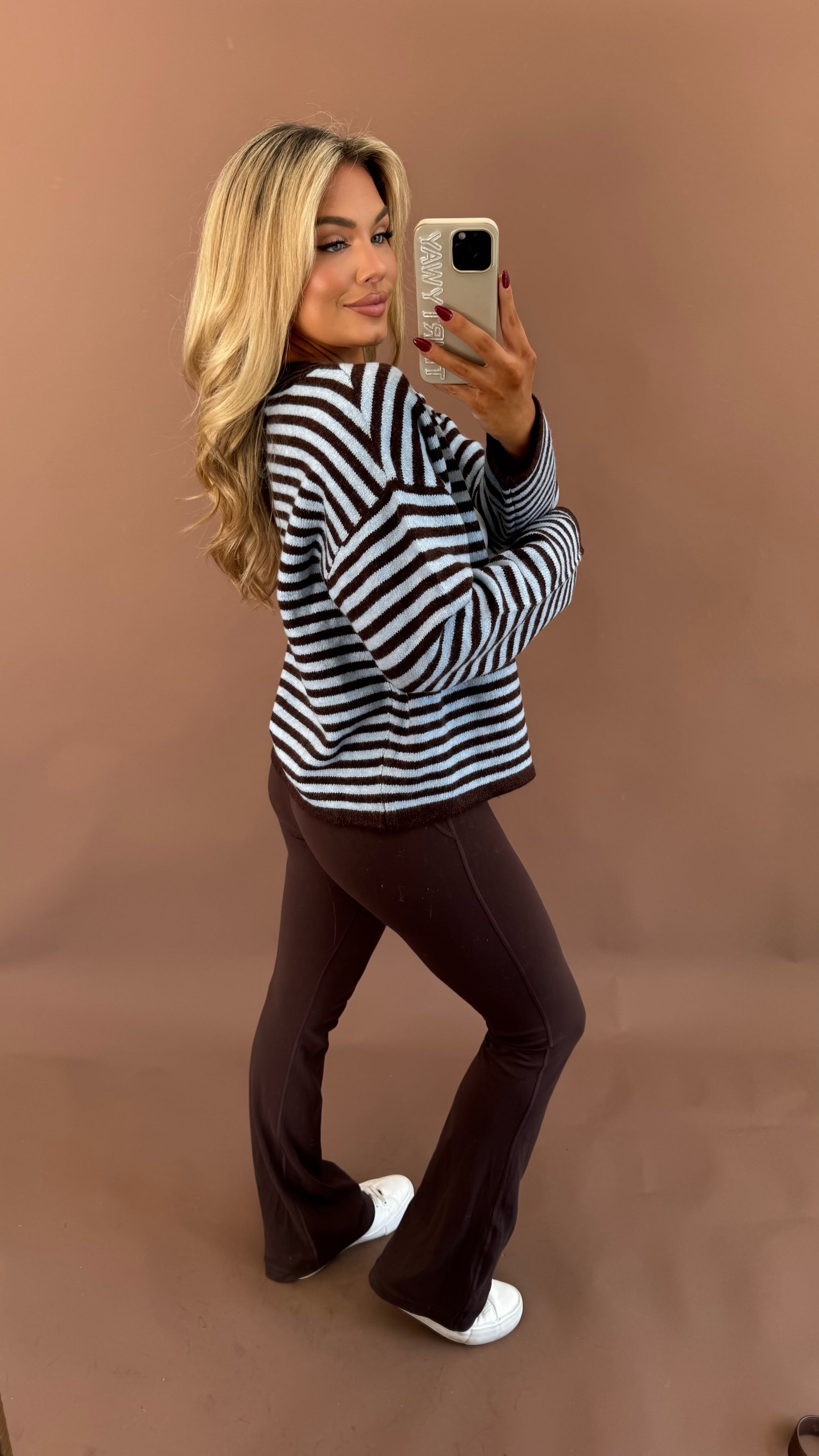 SKIE STRIPED CARDIGAN
