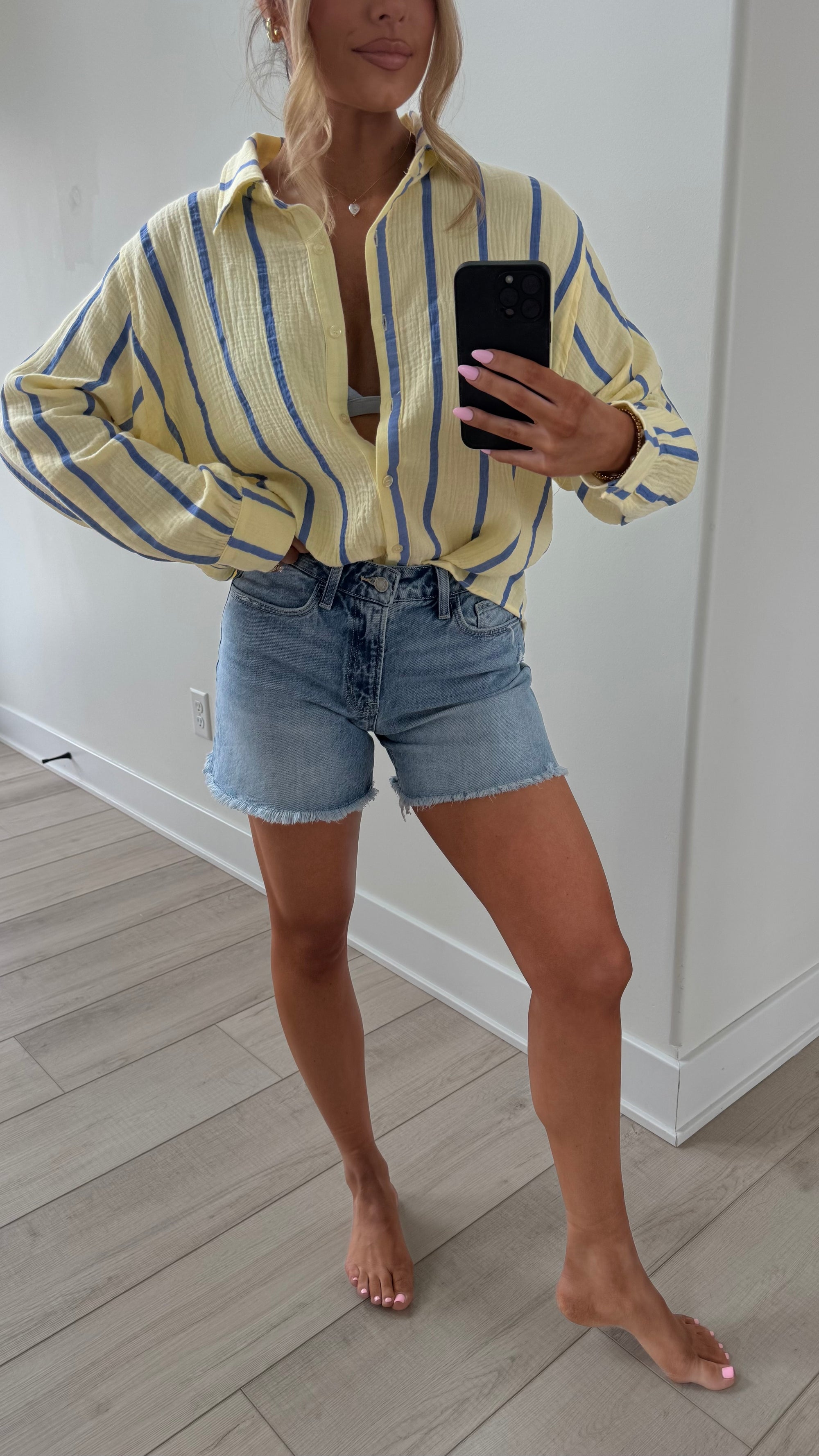 VINTAGE DENIM BOYFRIEND SHORTS