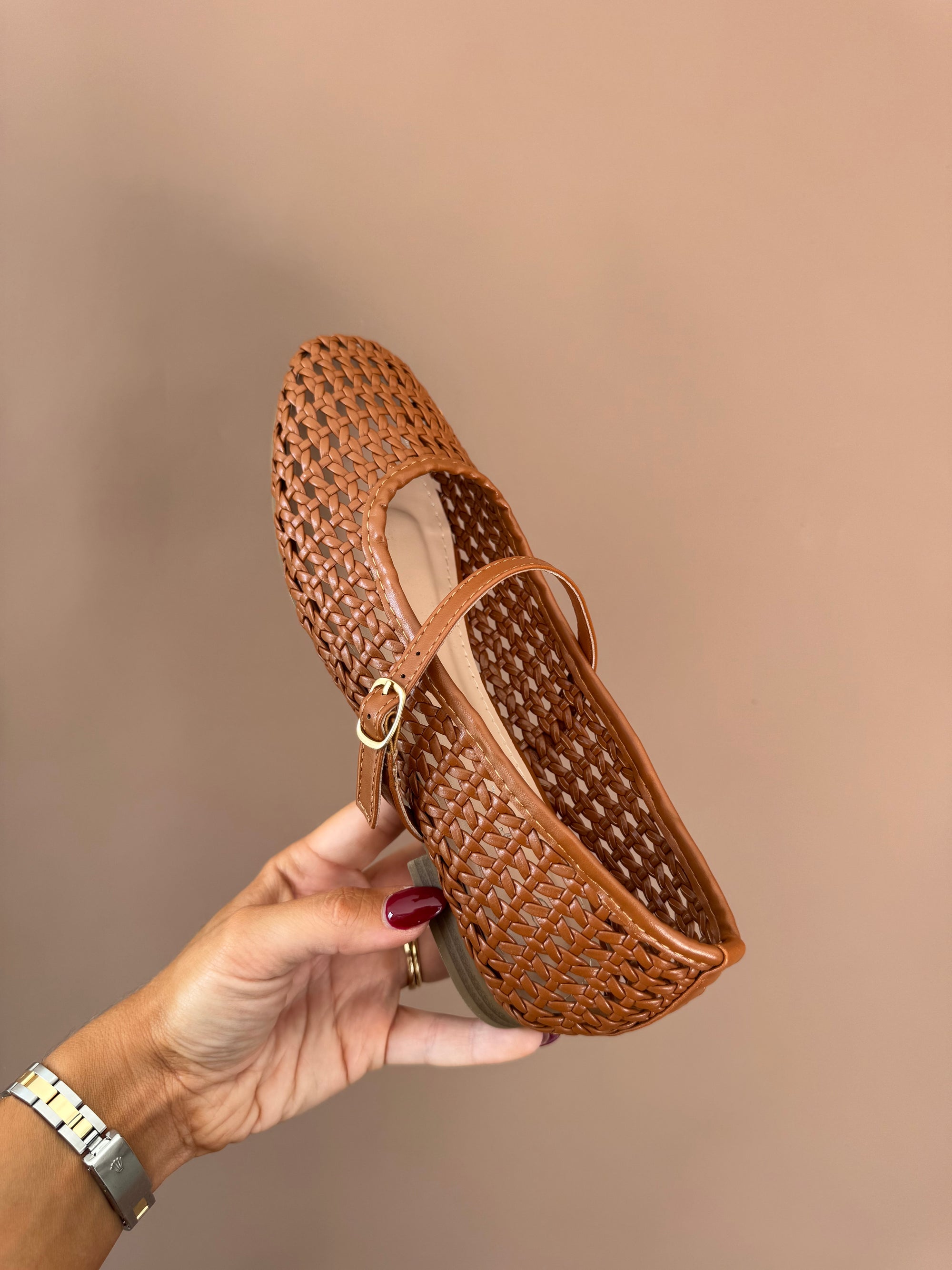 COGNAC BALLET FLAT