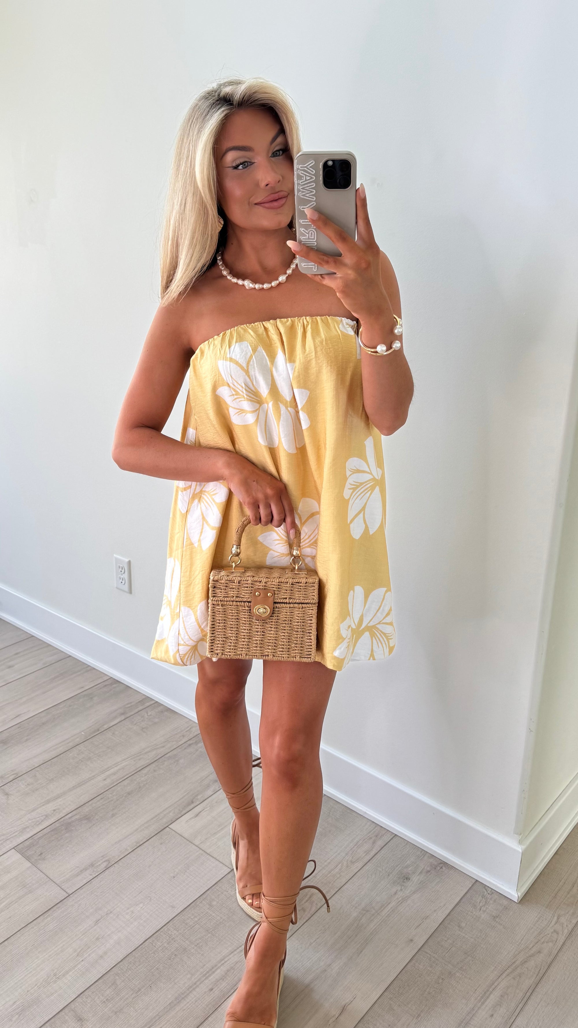 OAHU FLORAL BUBBLE DRESS