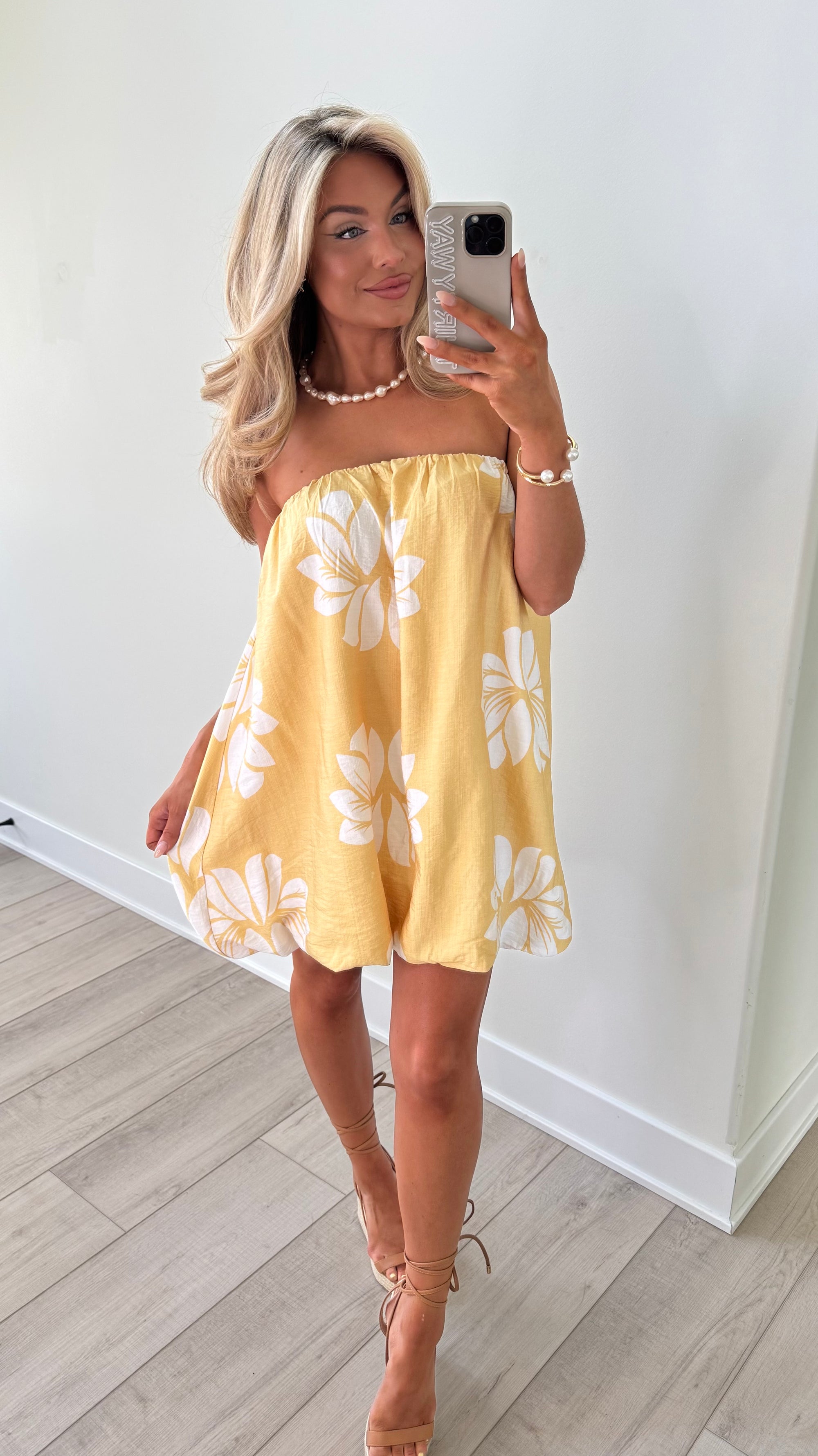 OAHU FLORAL BUBBLE DRESS