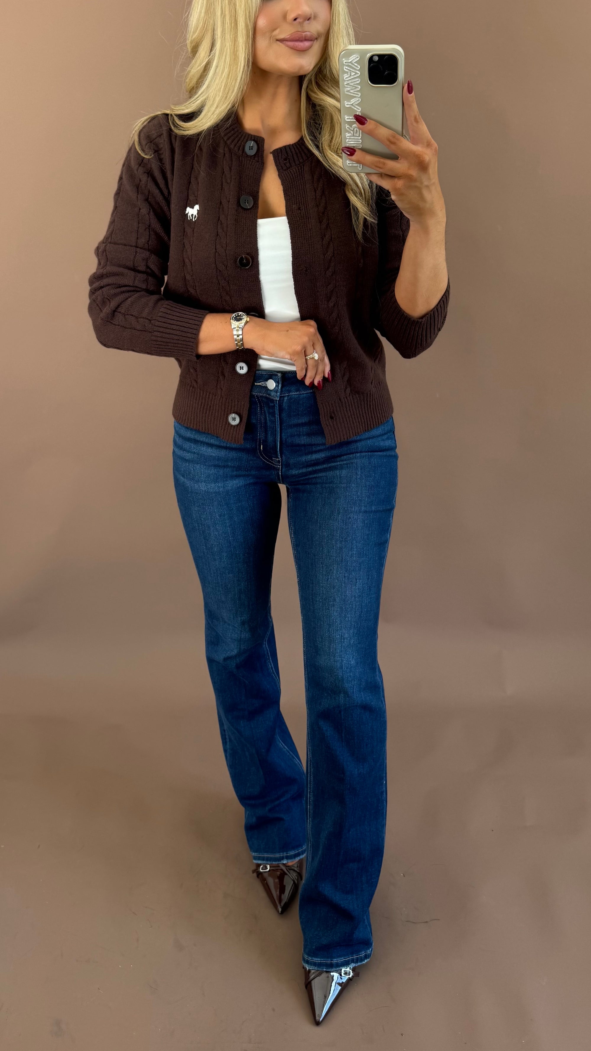 HIGH RISE BOOTCUT DENIM JEANS