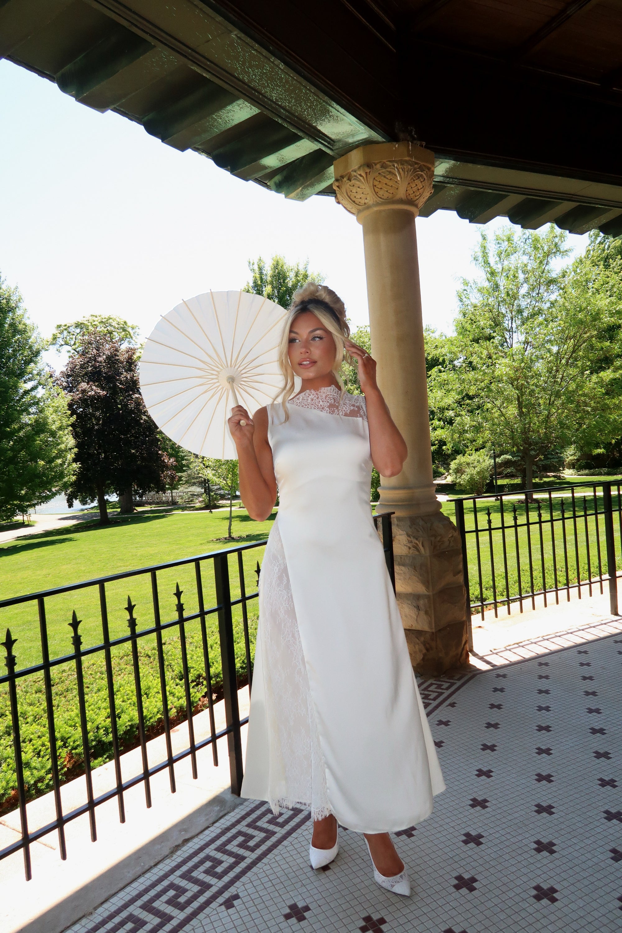 WITH LOVE SATIN MAXI DRESS