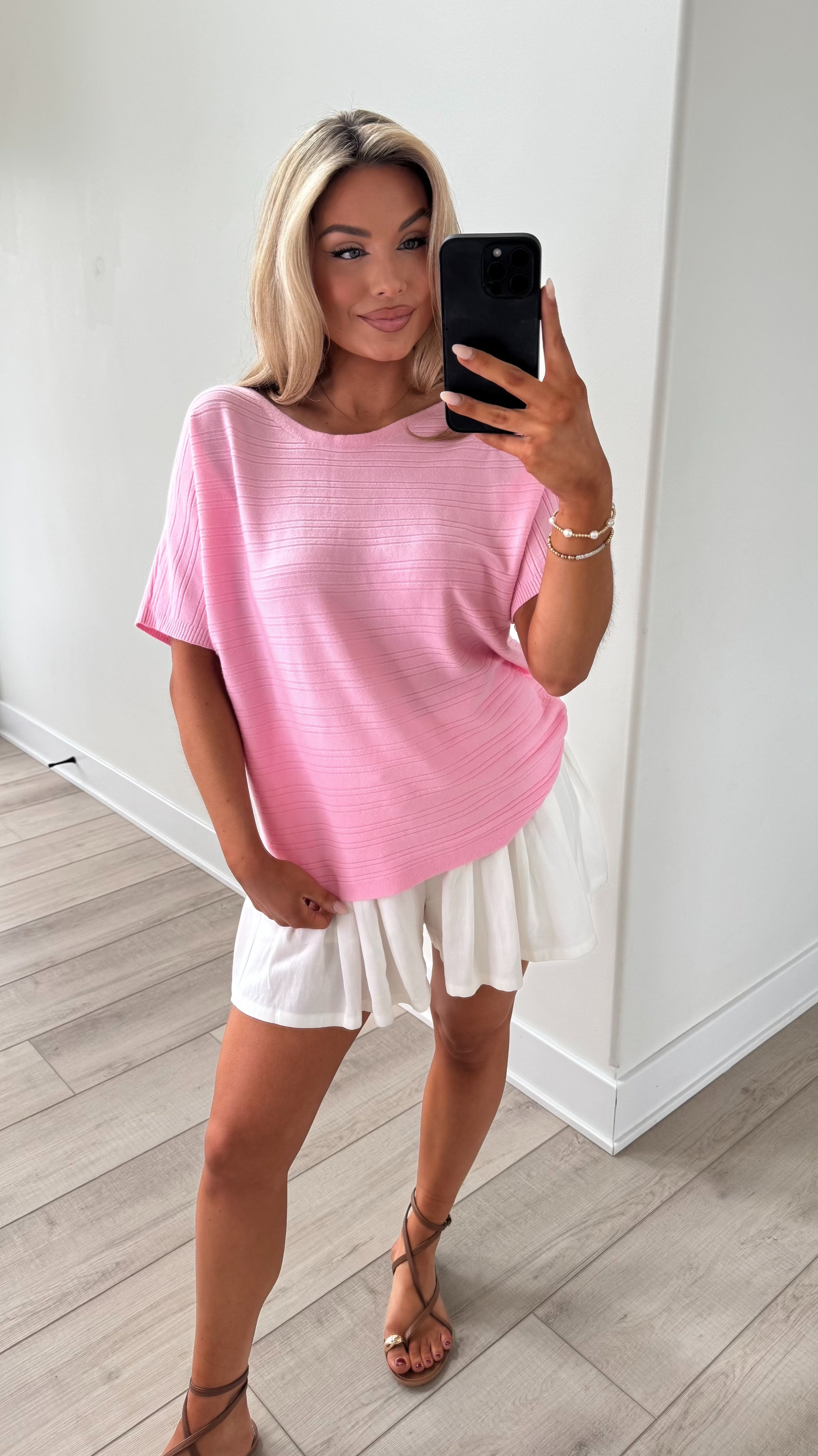 BUTTER LUXE TOP PINK