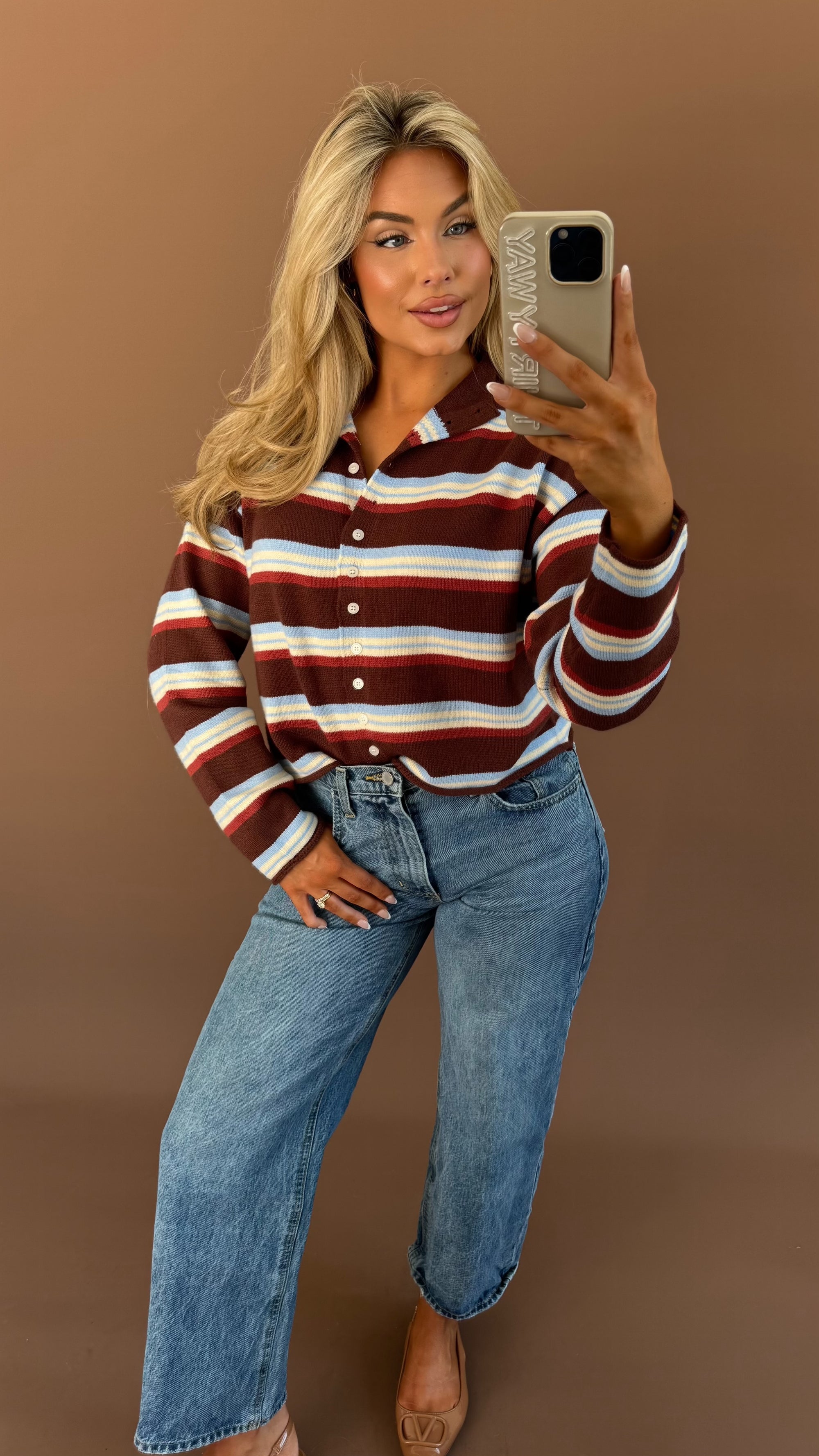CEDAR MULTI STRIPED CARDIGAN