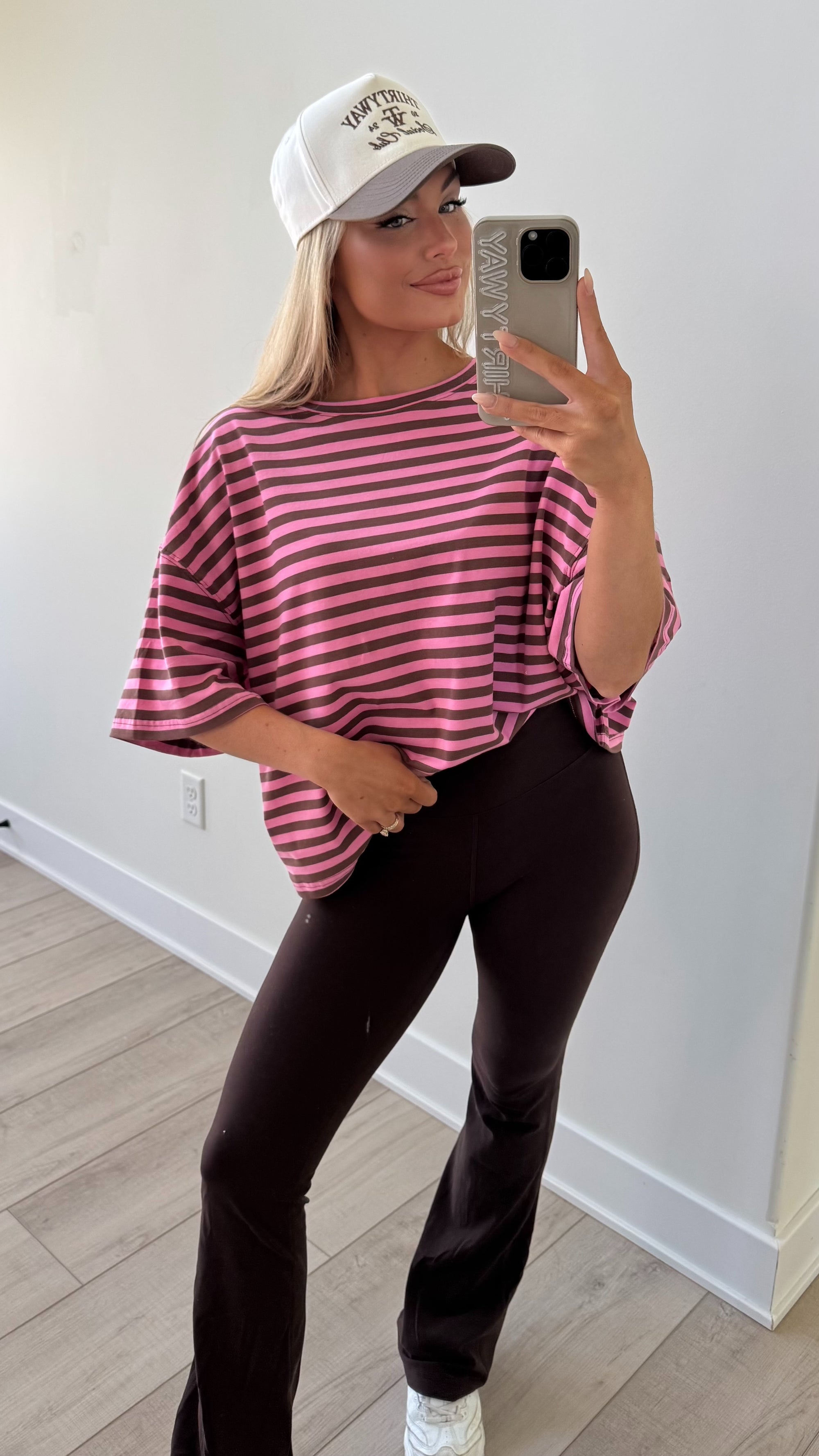 PINK GANACHE OVERSIZED TEE