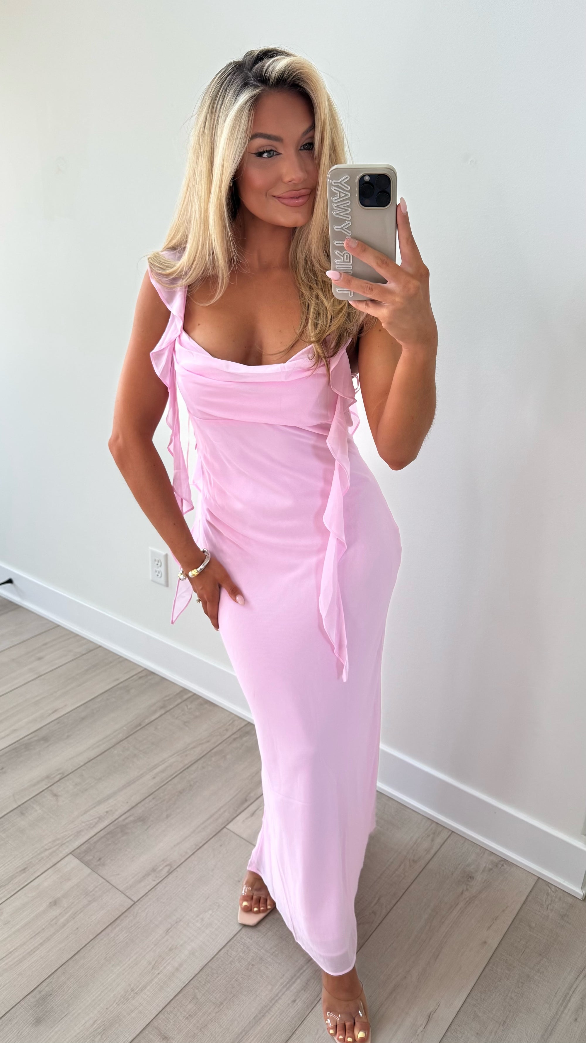 CANDY PINK MAXI DRESS