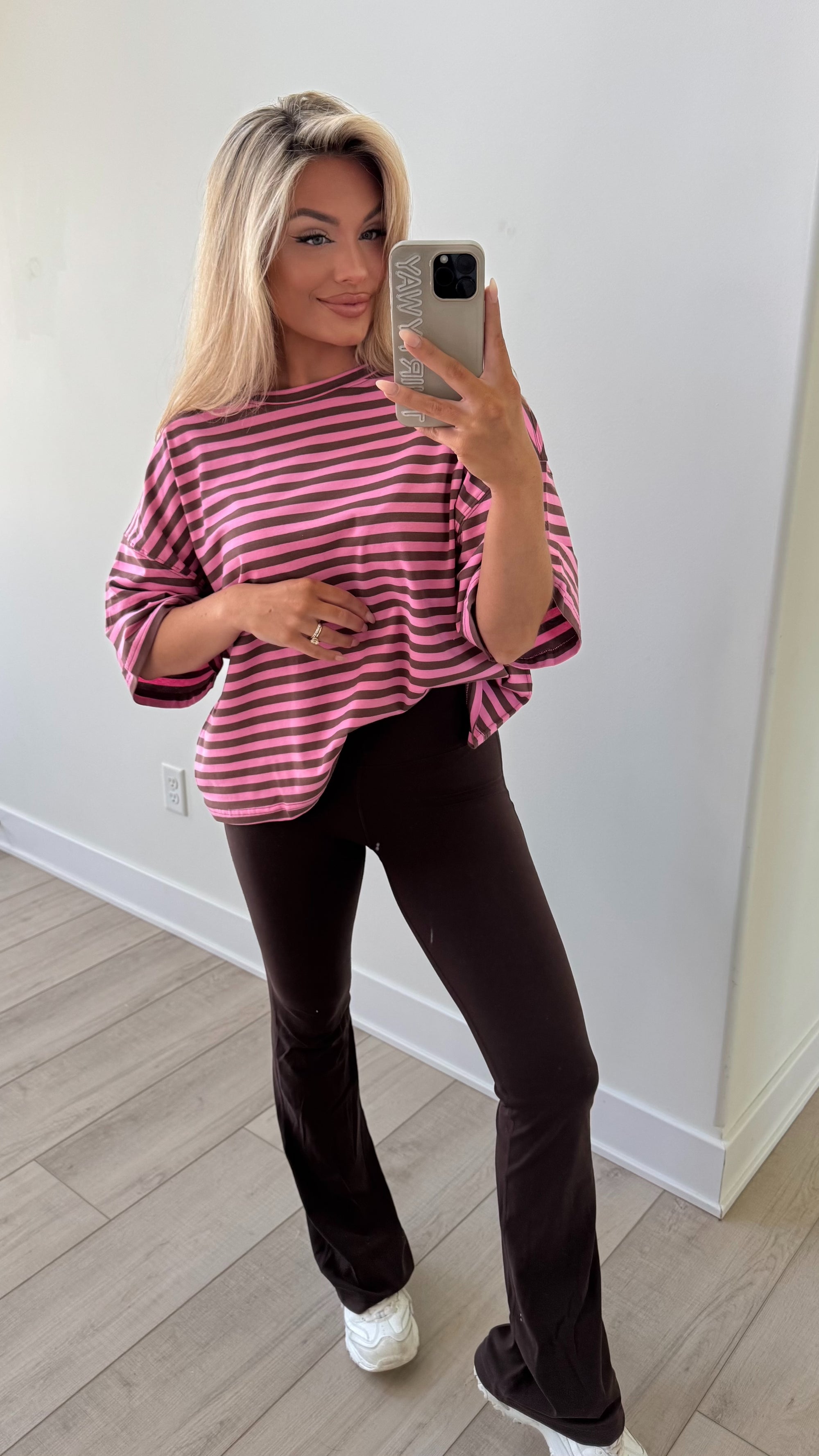 PINK GANACHE OVERSIZED TEE