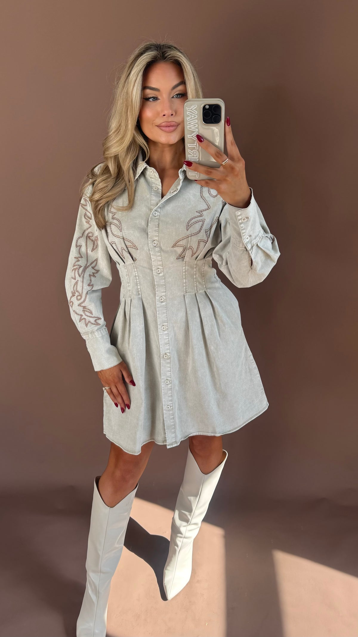 TEXAN STRUCTURED MINI DRESS