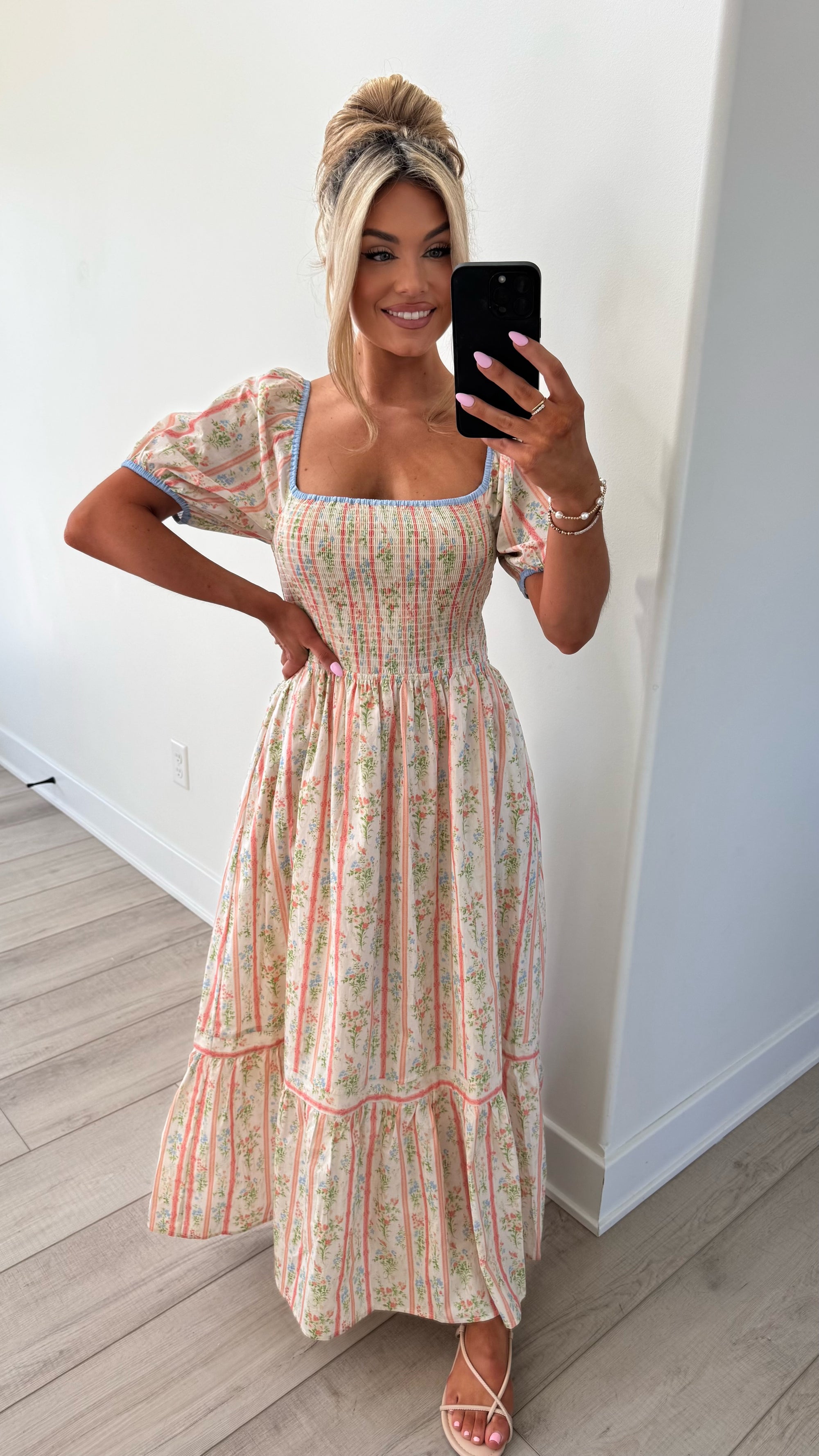PAUPER FLORAL MAXI DRESS