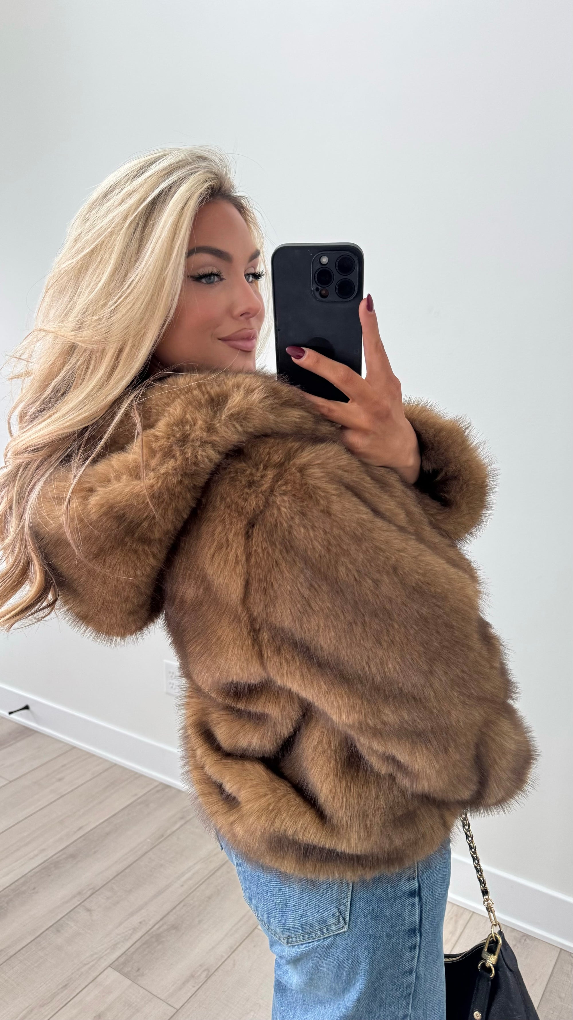 ST. MORTIZ FAUX FUR COAT TEDDY